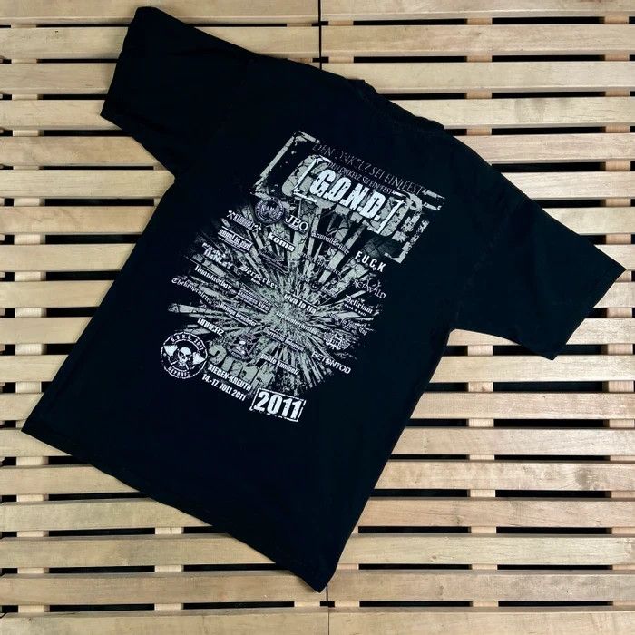 Band Tees × Vintage Mens Vintage T Shirt Festival G.O.N.D 2011 Size M Size US M / EU 48-50 / 2 - 5 Thumbnail