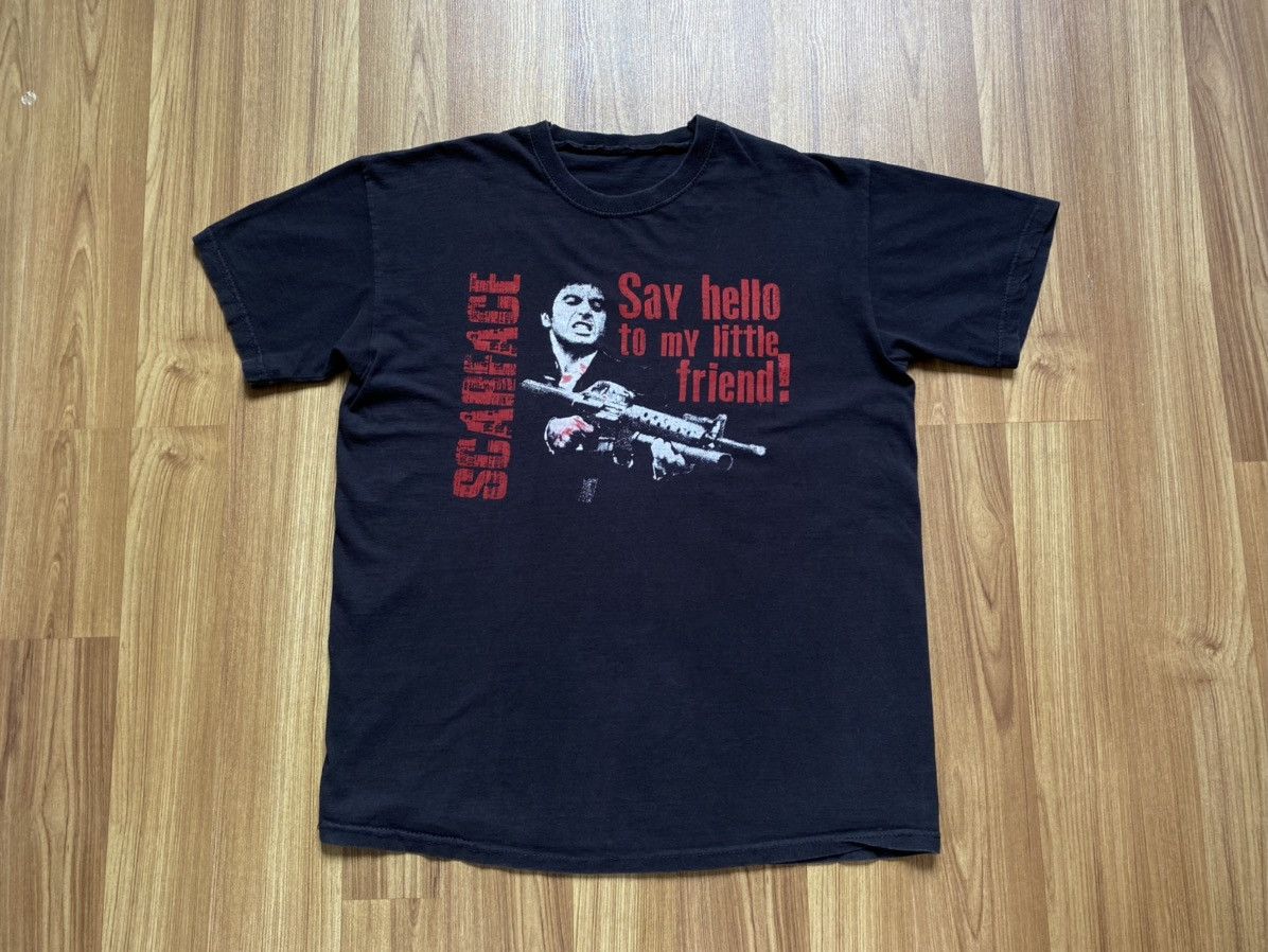 Vintage Vintage Y2K Scarface Say Hello To My Little Friend T Shirt Size US M / EU 48-50 / 2 - 1 Thumbnail