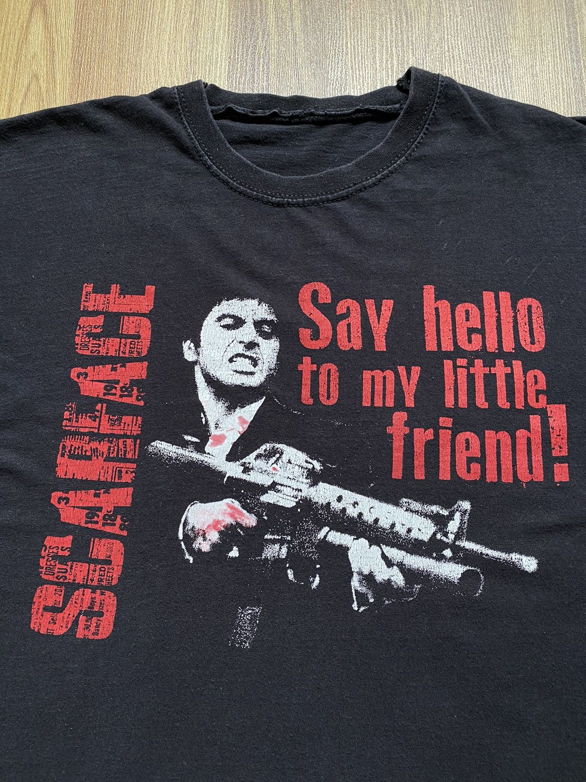 Vintage Vintage Y2K Scarface Say Hello To My Little Friend T Shirt Size US M / EU 48-50 / 2 - 2 Thumbnail
