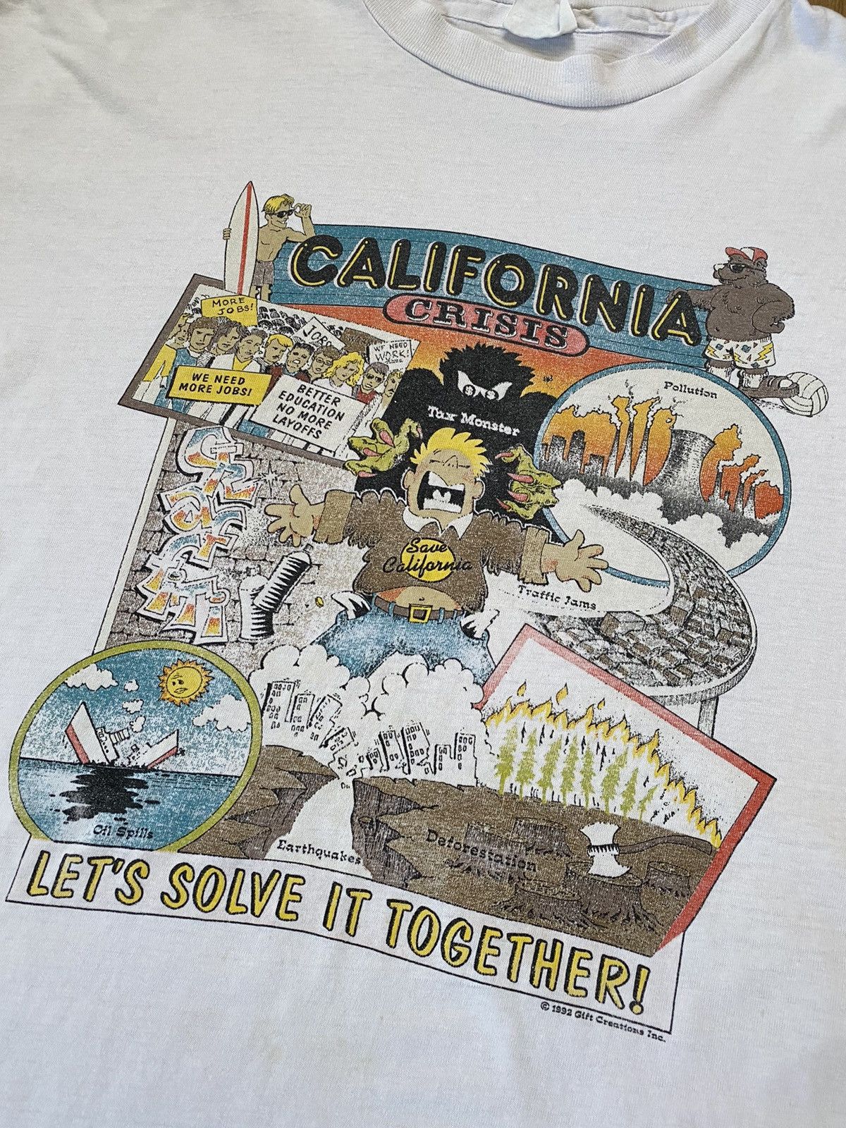 Anime Vintage 1992 California Crisis Anime T Shirt Tee Y2K Size US XL / EU 56 / 4 - 2 Thumbnail