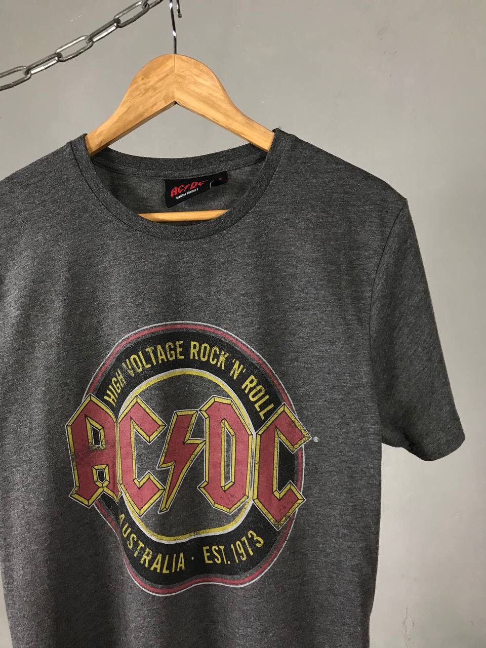 AC/DC × Band Tees × Vintage AC/DC Vintage Rock Band Tee Size US M / EU 48-50 / 2 - 2 Thumbnail