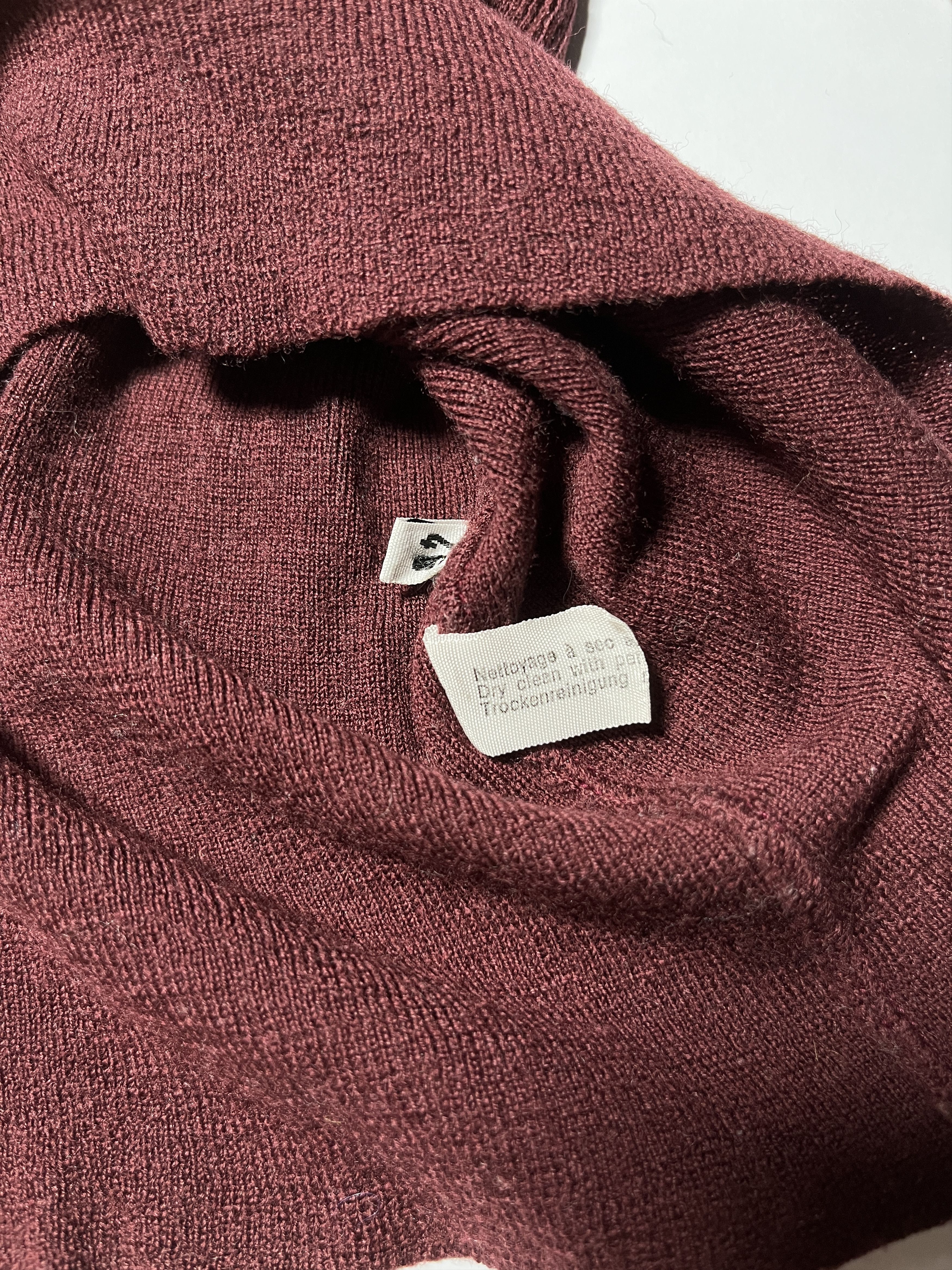 Celine ⚡️QUICK SALE⚡️Celine Burgundy Wool Knit Turtleneck Size M / US 6-8 / IT 42-44 - 5 Thumbnail