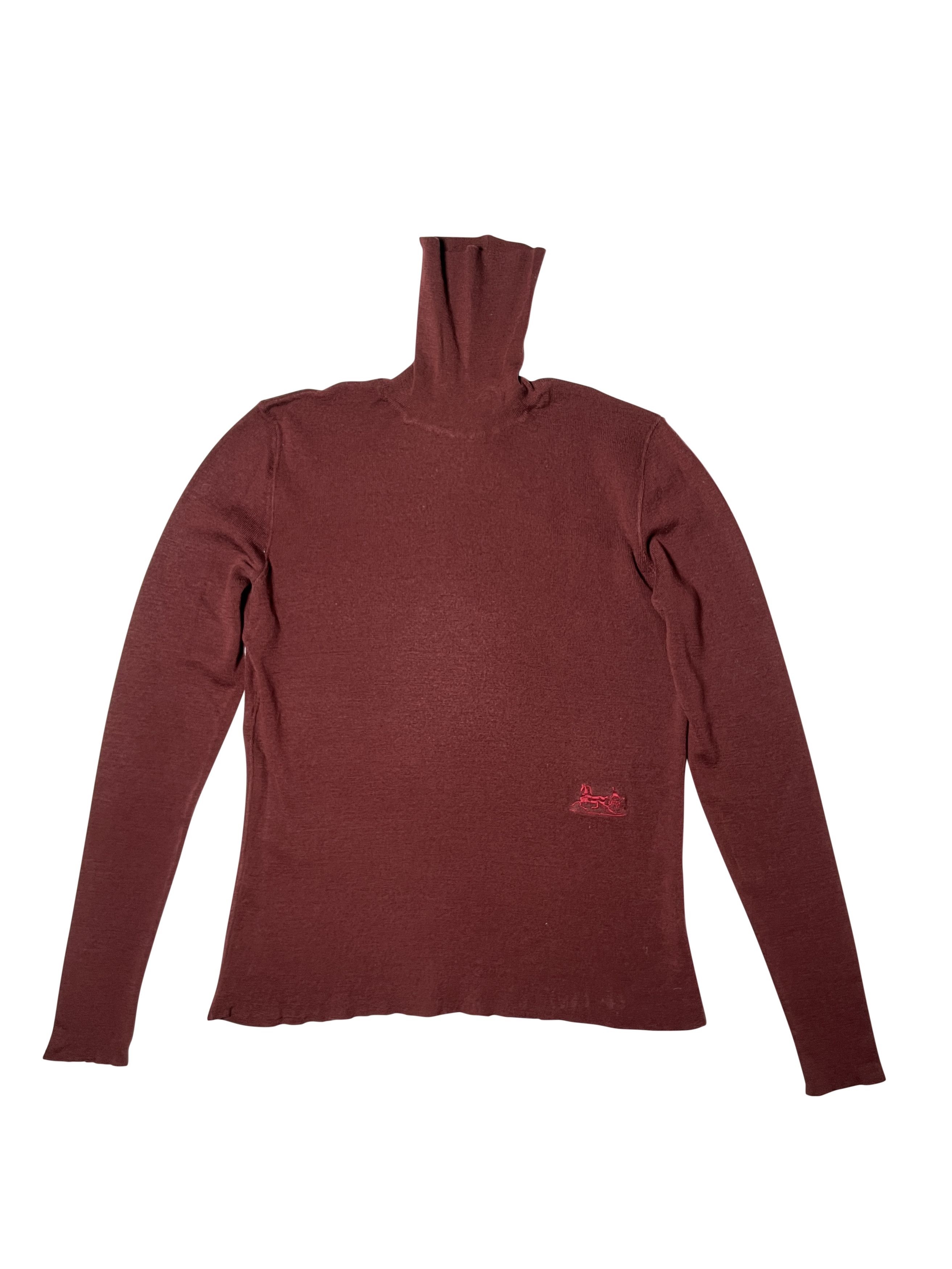 Celine ⚡️QUICK SALE⚡️Celine Burgundy Wool Knit Turtleneck Size M / US 6-8 / IT 42-44 - 1 Thumbnail