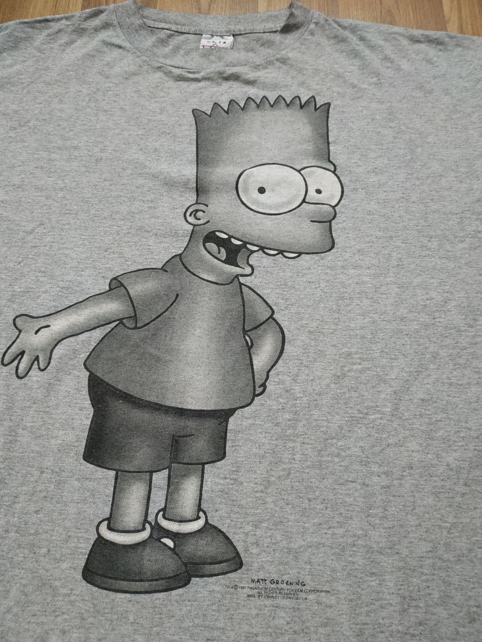 Garbage TV Vintage Y2K The Simpsons Groening 1997 Bart T Shirt Futurama Size US XL / EU 56 / 4 - 2 Thumbnail
