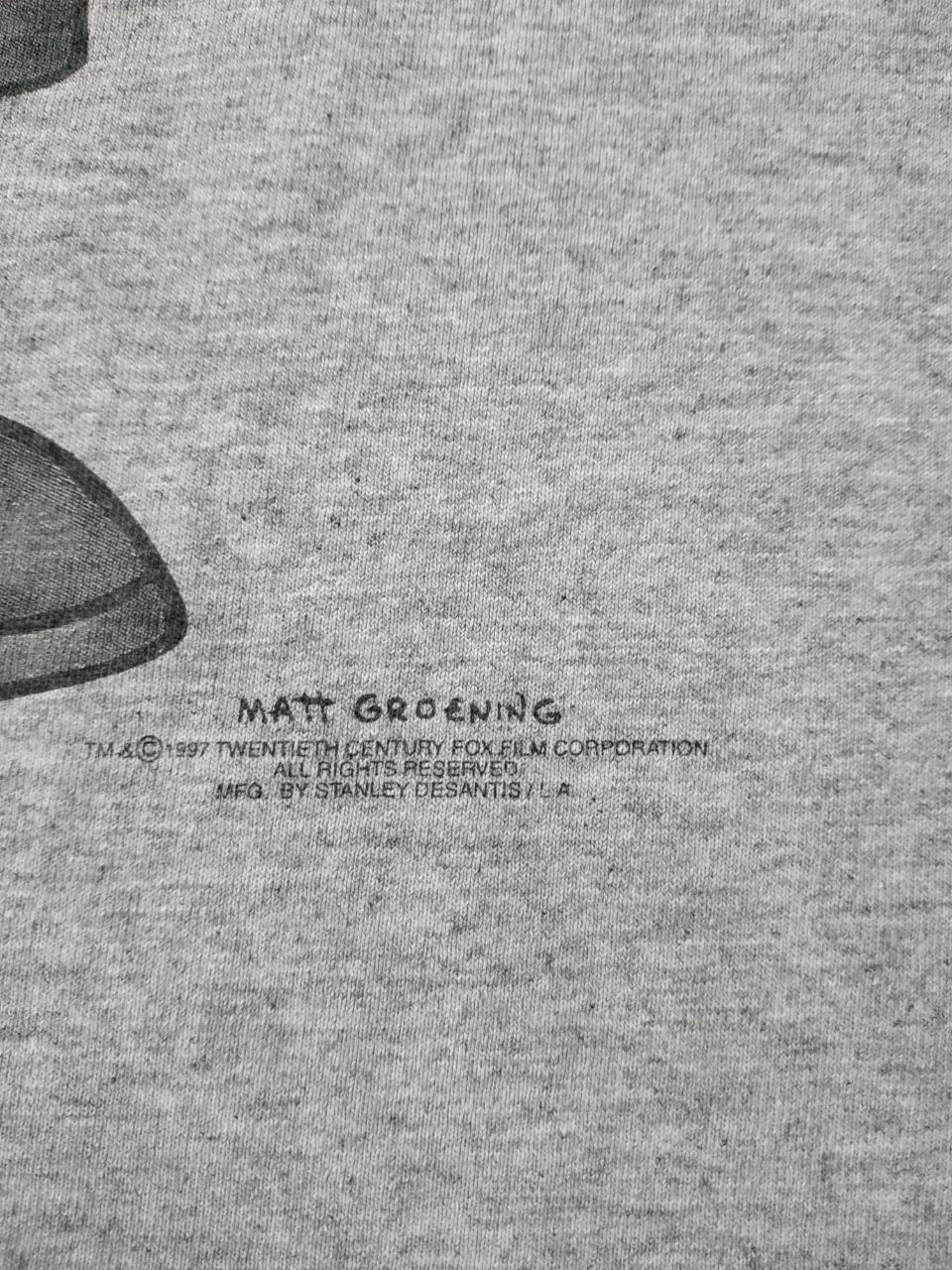 Garbage TV Vintage Y2K The Simpsons Groening 1997 Bart T Shirt Futurama Size US XL / EU 56 / 4 - 3 Thumbnail