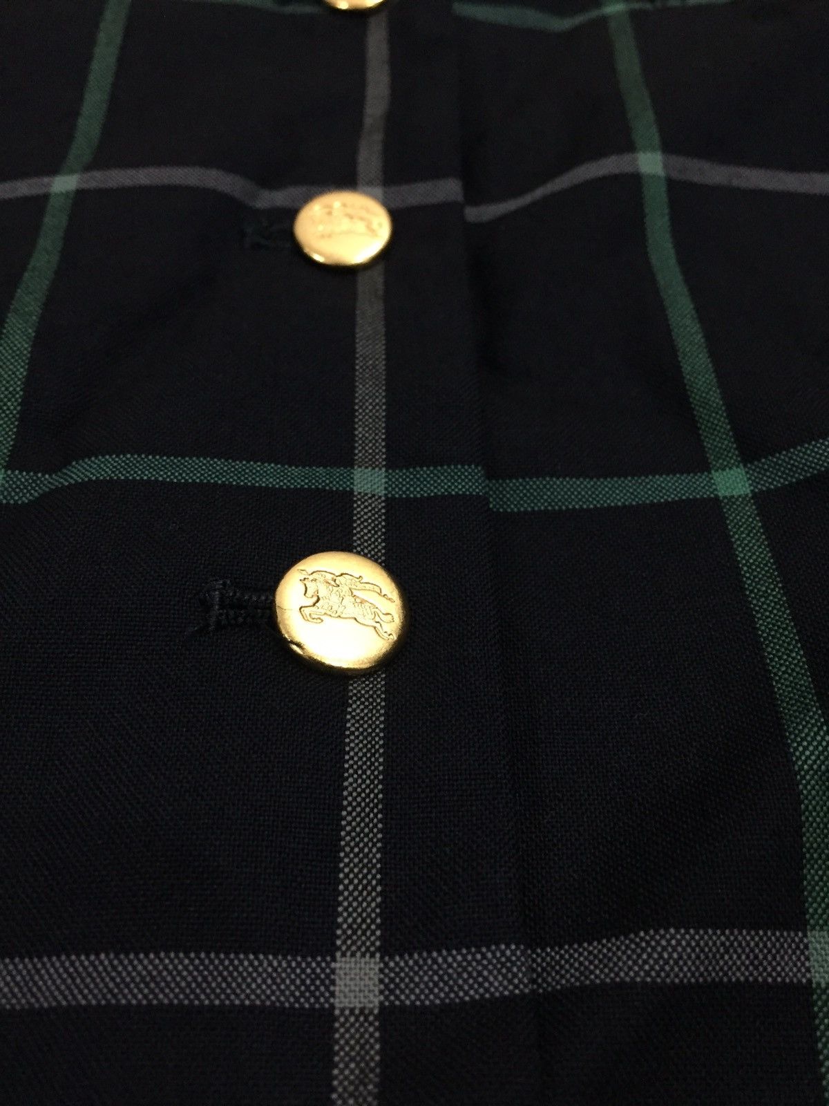 Burberry Vintage Burberry Vest Button Up Plaid Design Size 34R - 7 Thumbnail