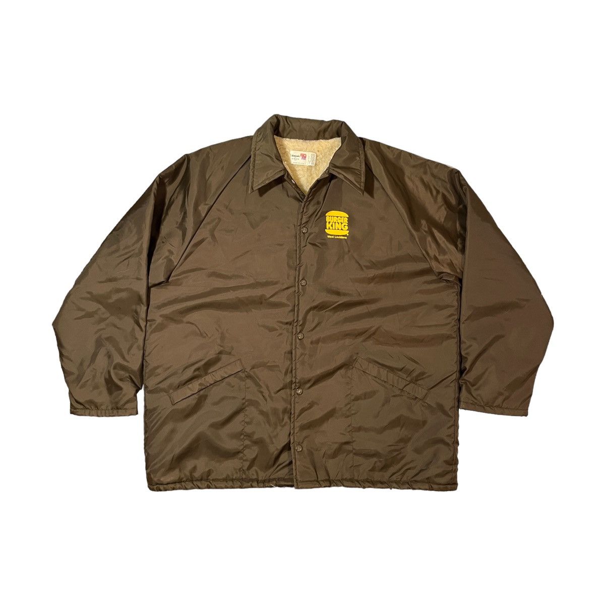 BURGER KING nylon jacketバーガーキング企業物古着 古着 Burger King バーガーキング クラウン ロゴ ワンポイント