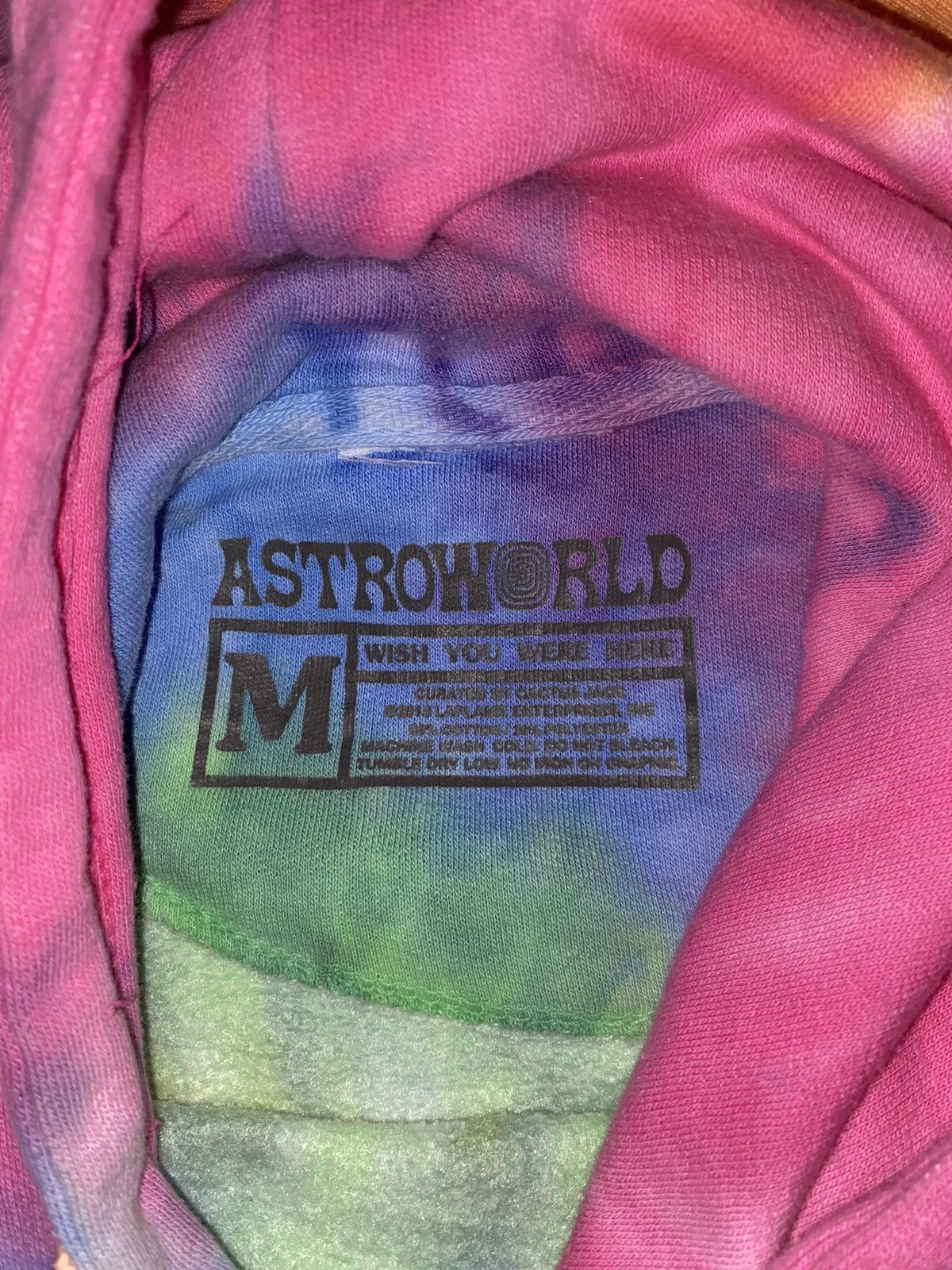 Travis Scott Travis Scott Astroworld Tour Tye-Dye Hoodie *rare* Size US M / EU 48-50 / 2 - 3 Thumbnail