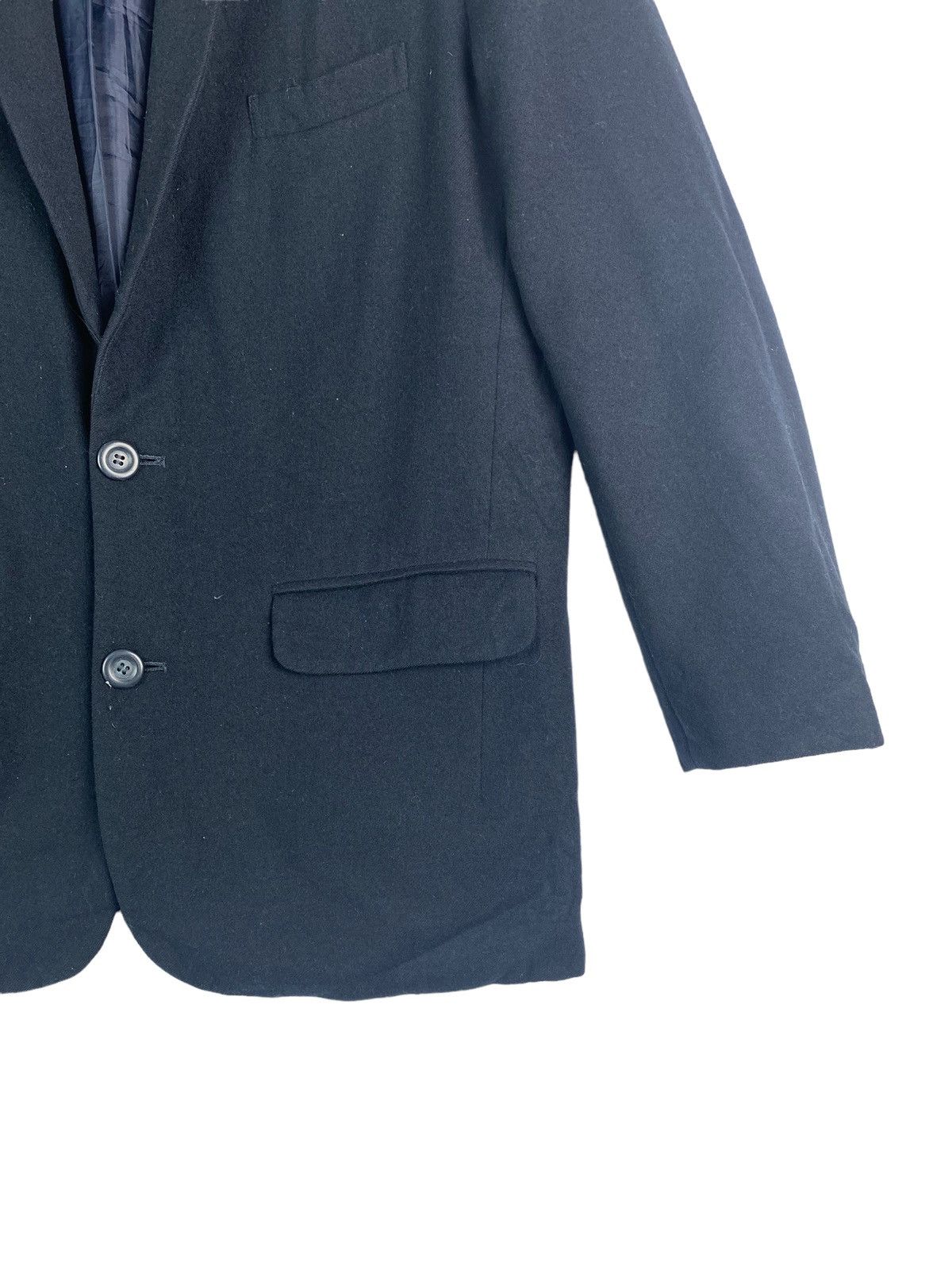 Hai Sporting Gear × Issey Miyake × Vintage Vtg 90s HAI SPORTING GEAR Issey Miyake wool blazer coat Size 44R - 2 Thumbnail