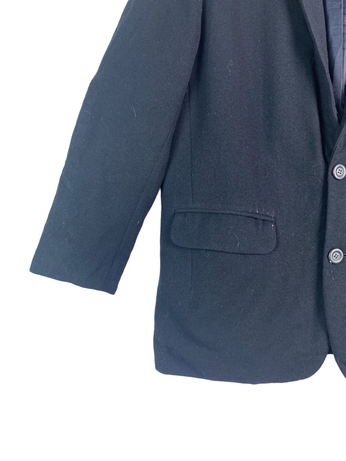 Hai Sporting Gear × Issey Miyake × Vintage Vtg 90s HAI SPORTING GEAR Issey Miyake wool blazer coat Size 44R - 3 Thumbnail