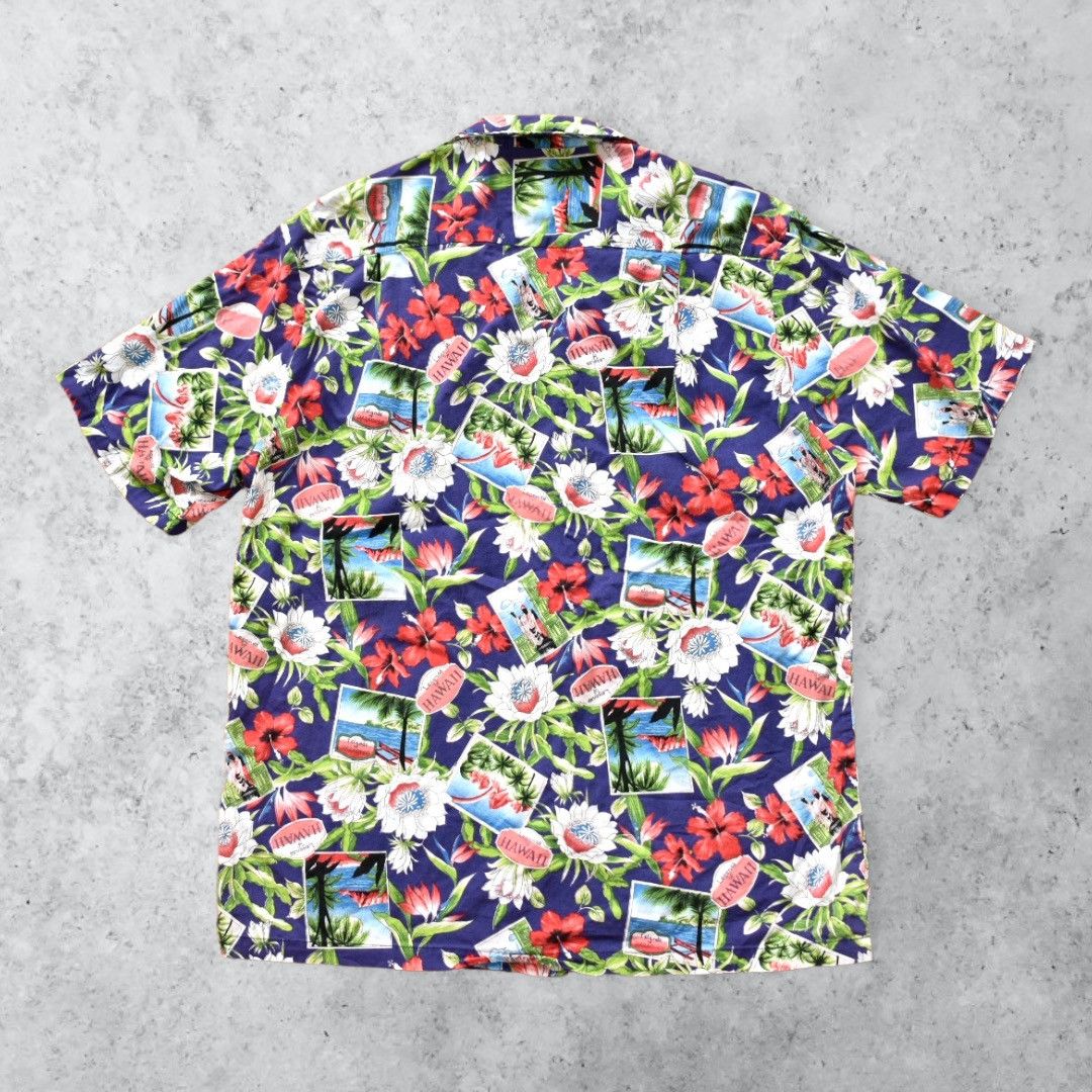 Vintage Vintage 90s Hawaiian Button-down Shirt (L) Size US L / EU 52-54 / 3 - 3 Thumbnail