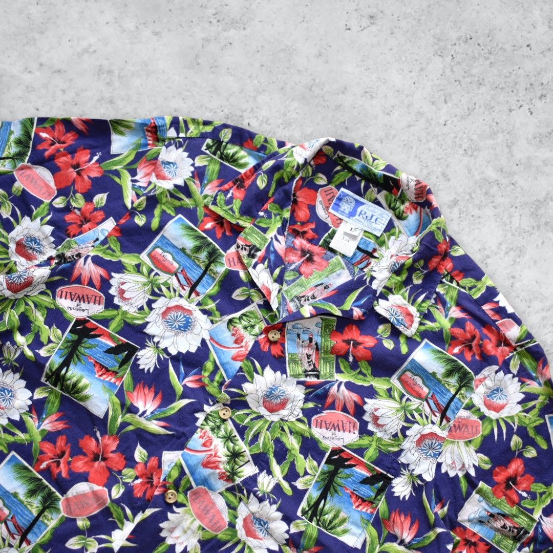 Vintage Vintage 90s Hawaiian Button-down Shirt (L) Size US L / EU 52-54 / 3 - 2 Thumbnail