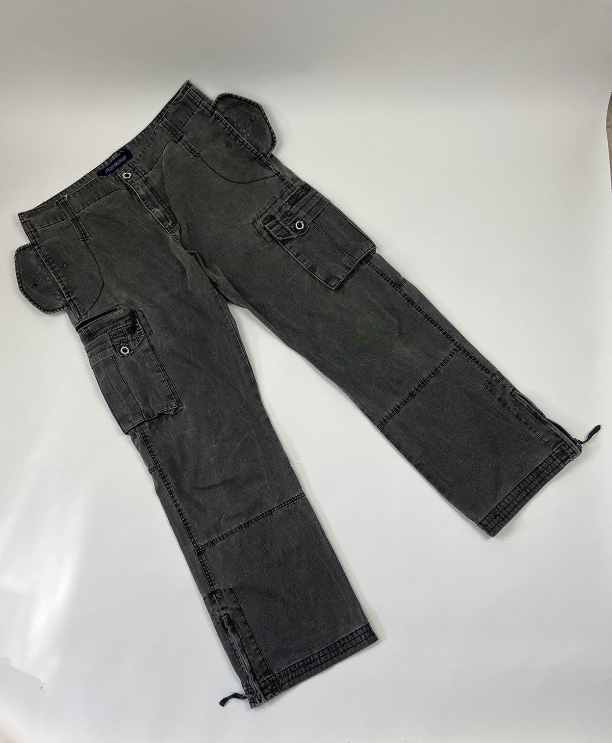 Vintage Vintage Fishbone Cargo Pants Size US 36 / EU 52 - 2 Thumbnail