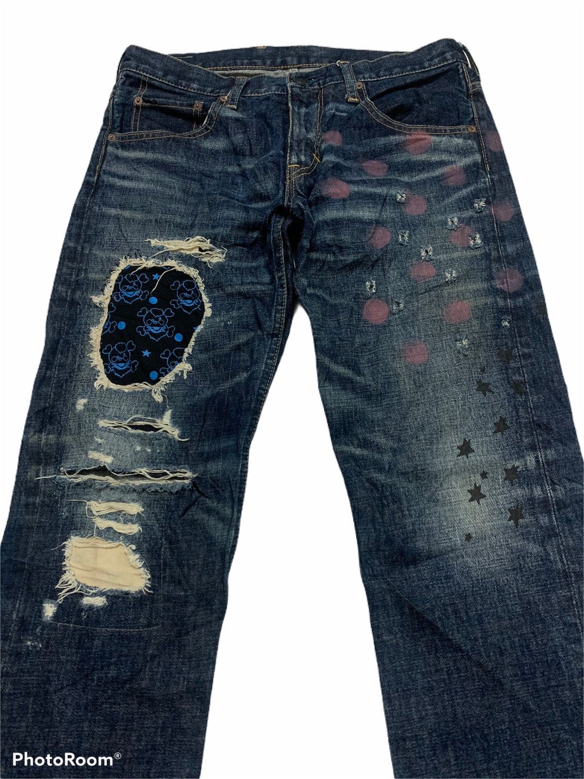 Denime Japanese Brand X Distresed Denime Size US 32 / EU 48 - 3 Thumbnail