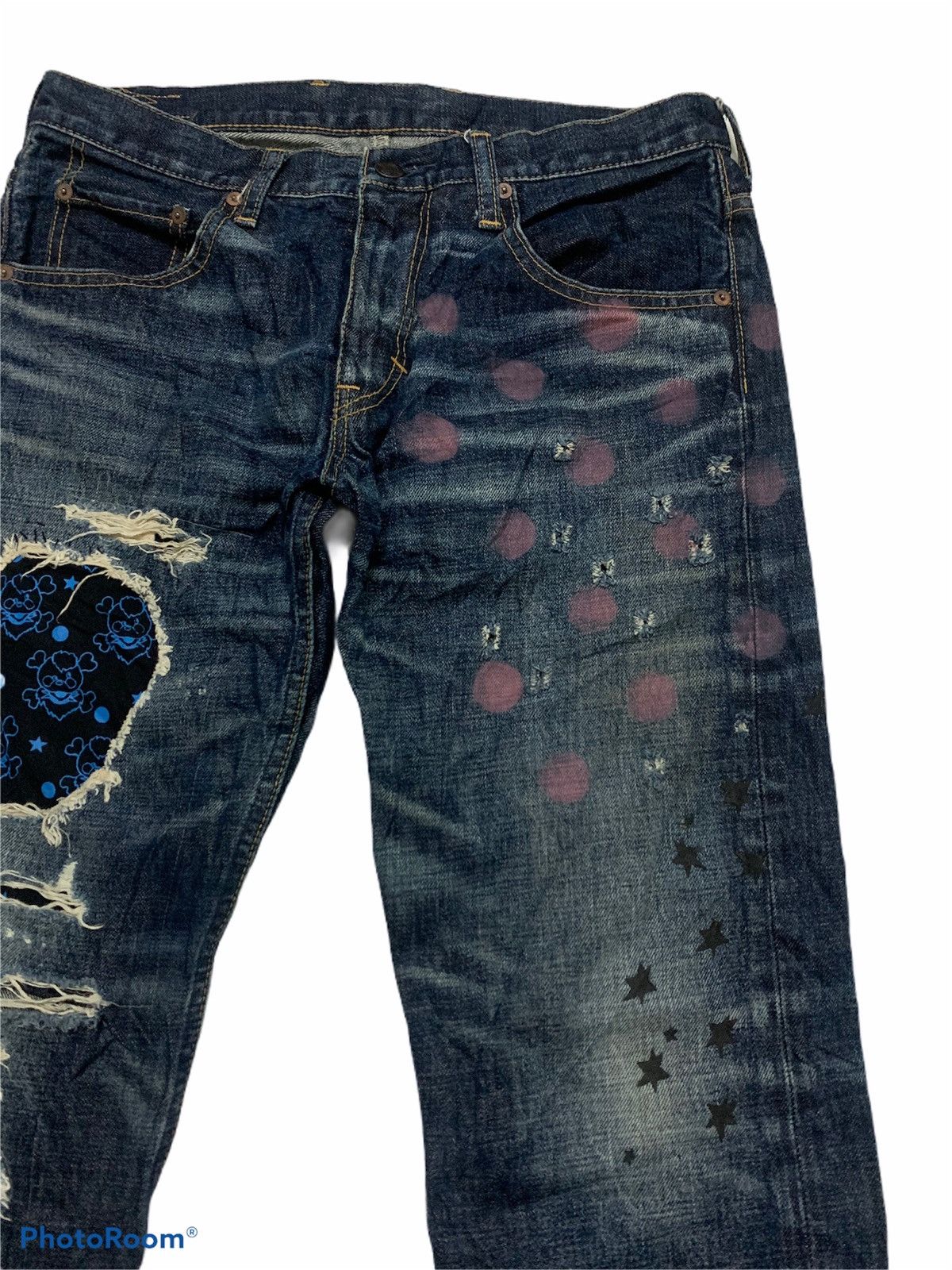Denime Japanese Brand X Distresed Denime Size US 32 / EU 48 - 5 Thumbnail