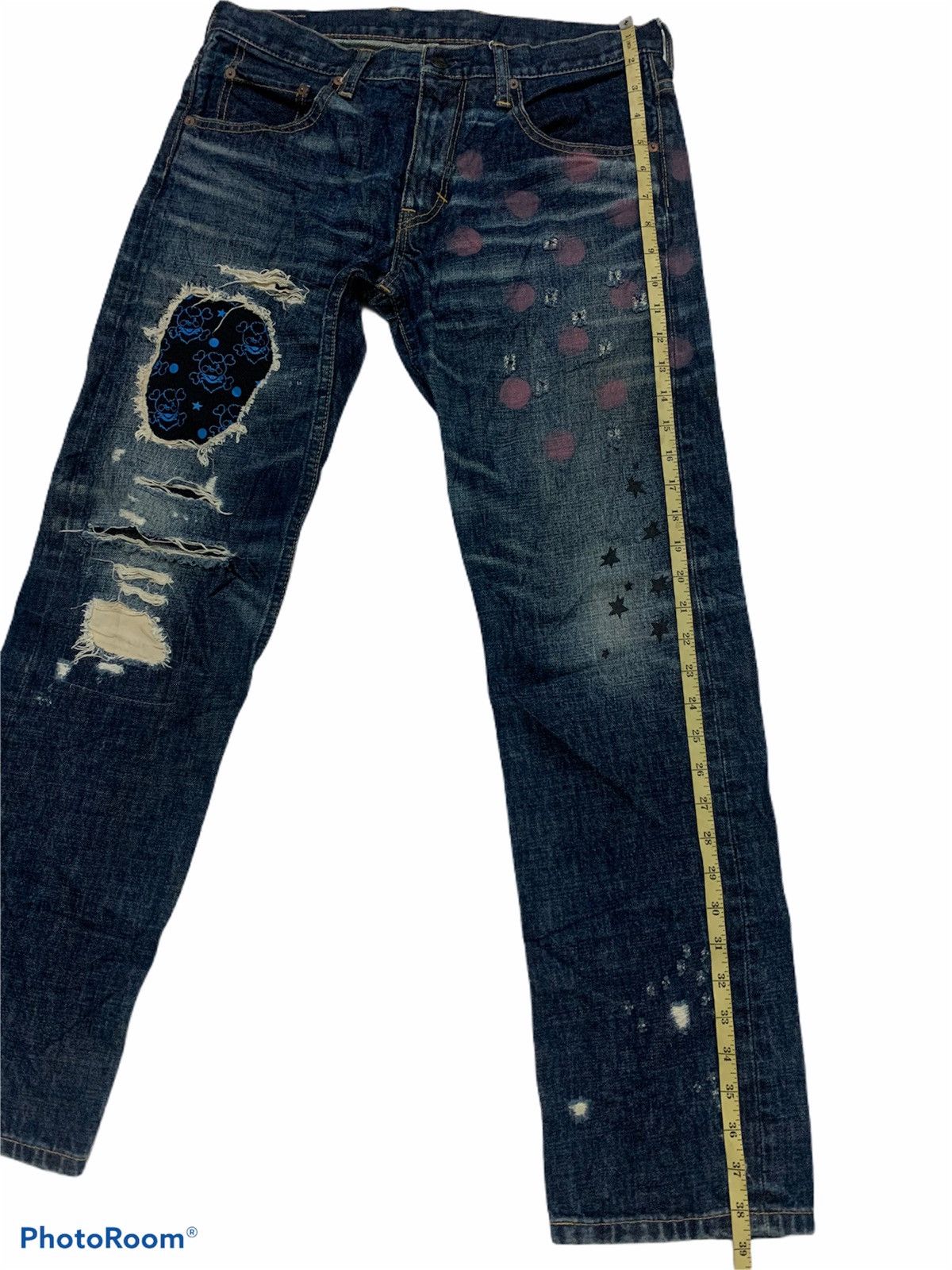 Denime Japanese Brand X Distresed Denime Size US 32 / EU 48 - 8 Thumbnail