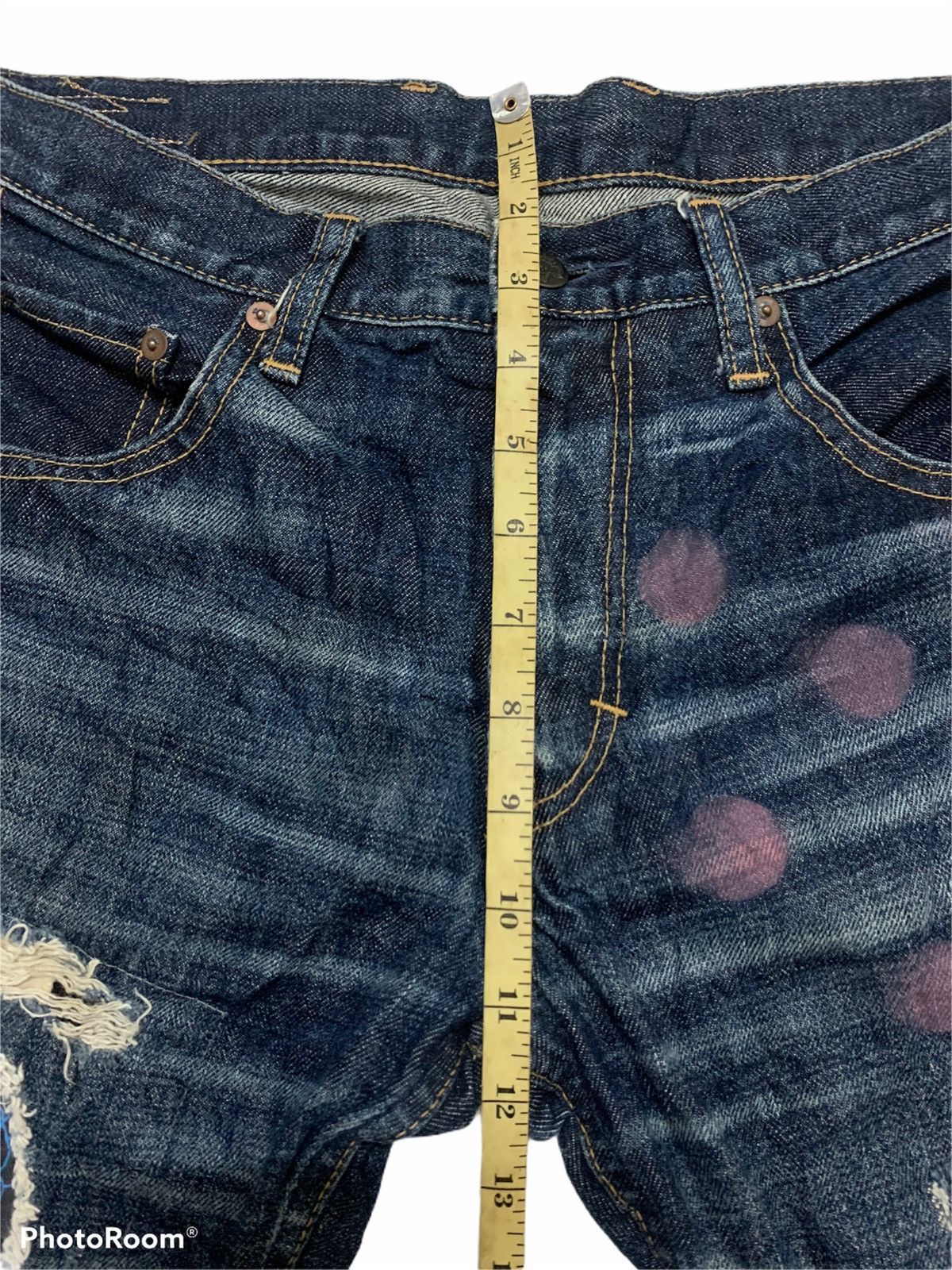 Denime Japanese Brand X Distresed Denime Size US 32 / EU 48 - 9 Thumbnail