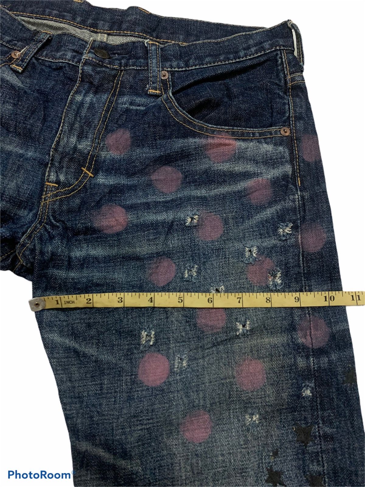 Denime Japanese Brand X Distresed Denime Size US 32 / EU 48 - 10 Thumbnail