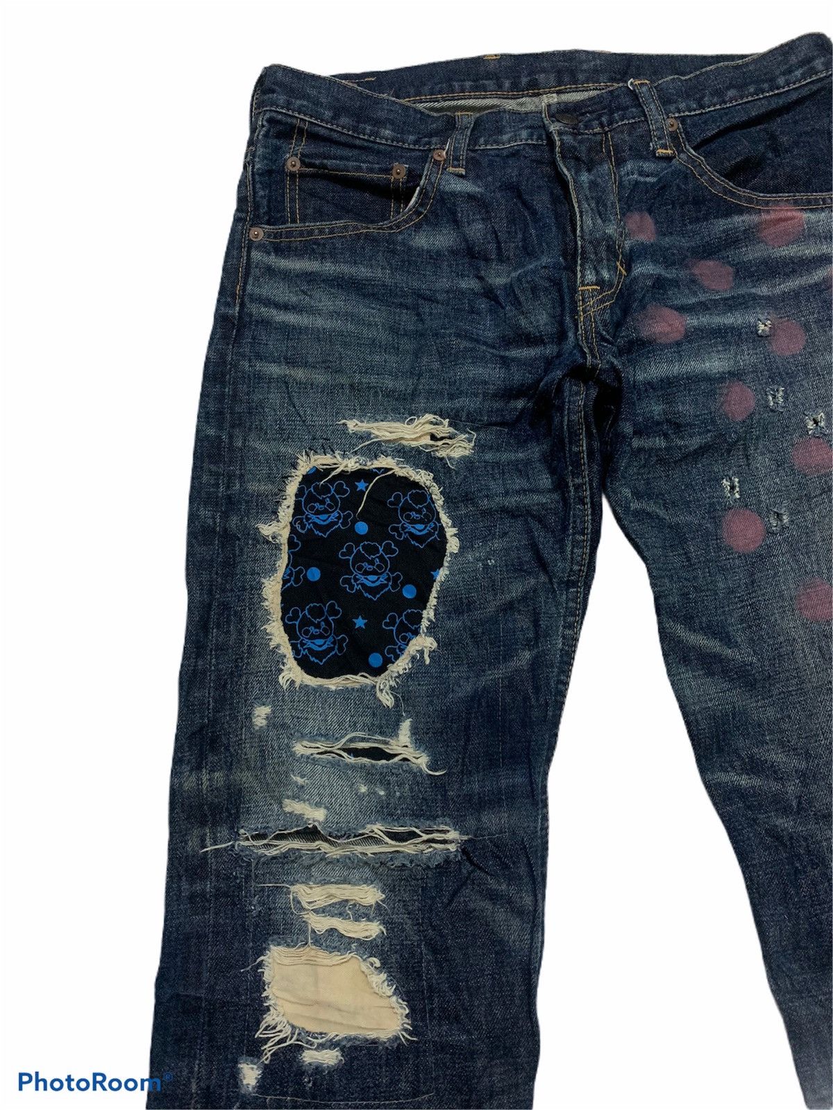 Denime Japanese Brand X Distresed Denime Size US 32 / EU 48 - 4 Thumbnail