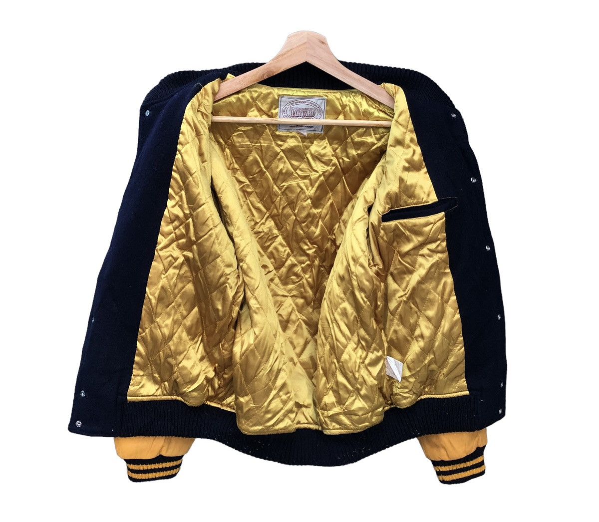 Collegium Havard University Sleeve Leather Varsity Jacket Size US M / EU 48-50 / 2 - 5 Thumbnail