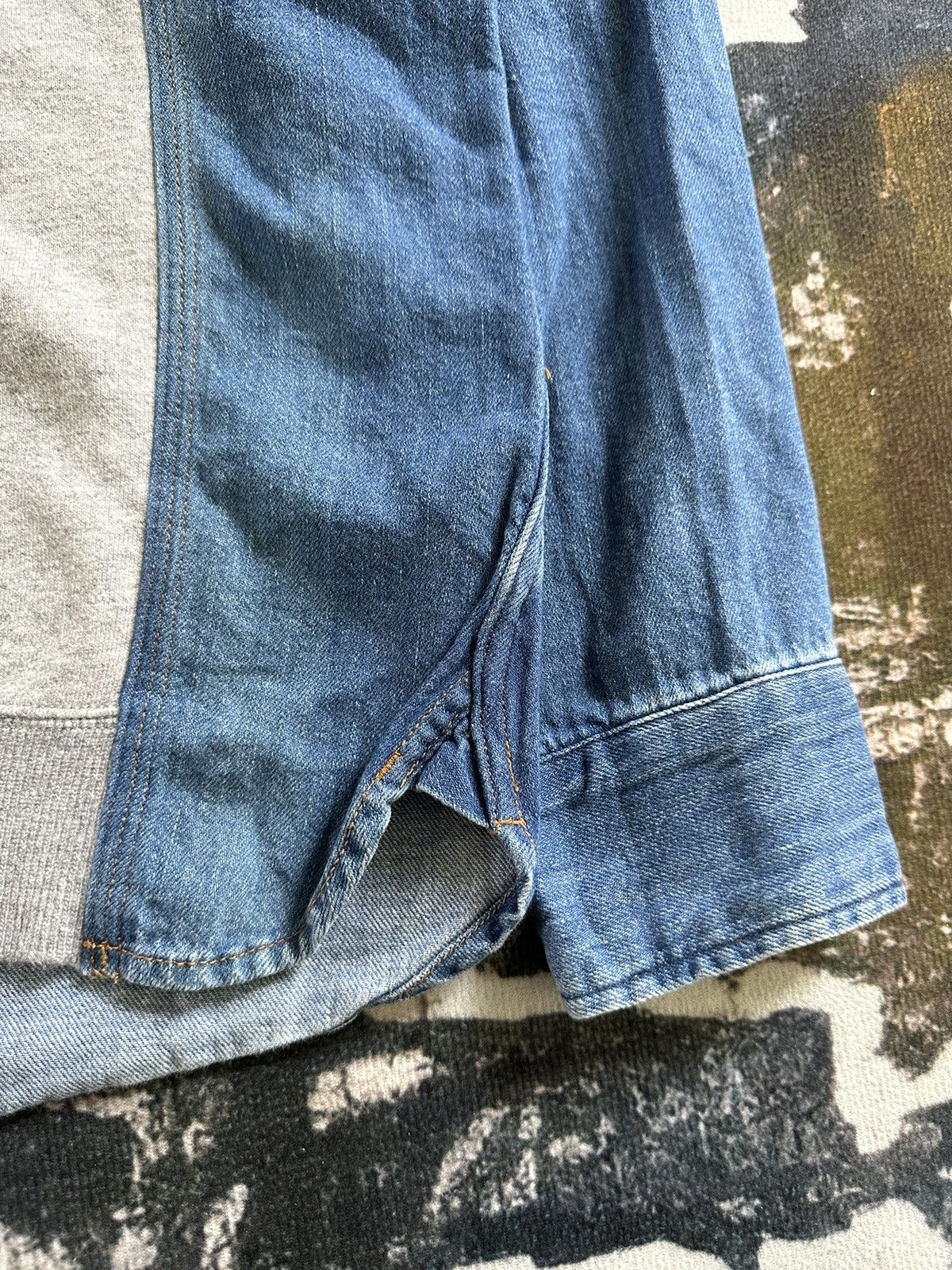 CABANE de ZUCCa SS14 Cabane De Zucca indigo dye denim mixed cut pullover Size US M / EU 48-50 / 2 - 5 Thumbnail