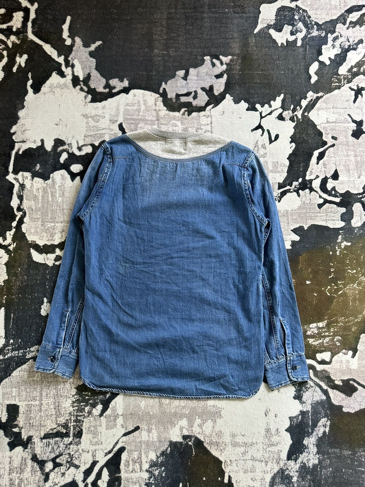 CABANE de ZUCCa SS14 Cabane De Zucca indigo dye denim mixed cut pullover Size US M / EU 48-50 / 2 - 6 Thumbnail