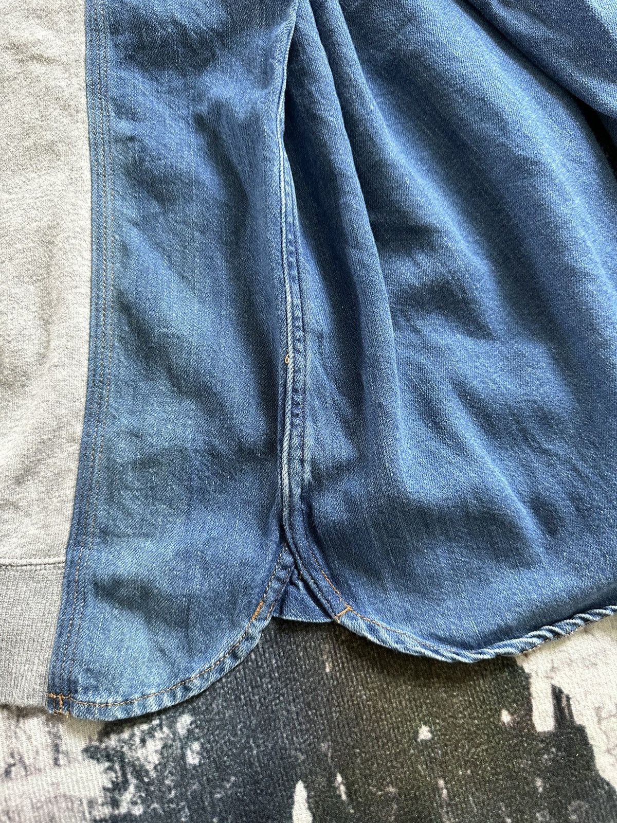 CABANE de ZUCCa SS14 Cabane De Zucca indigo dye denim mixed cut pullover Size US M / EU 48-50 / 2 - 8 Thumbnail