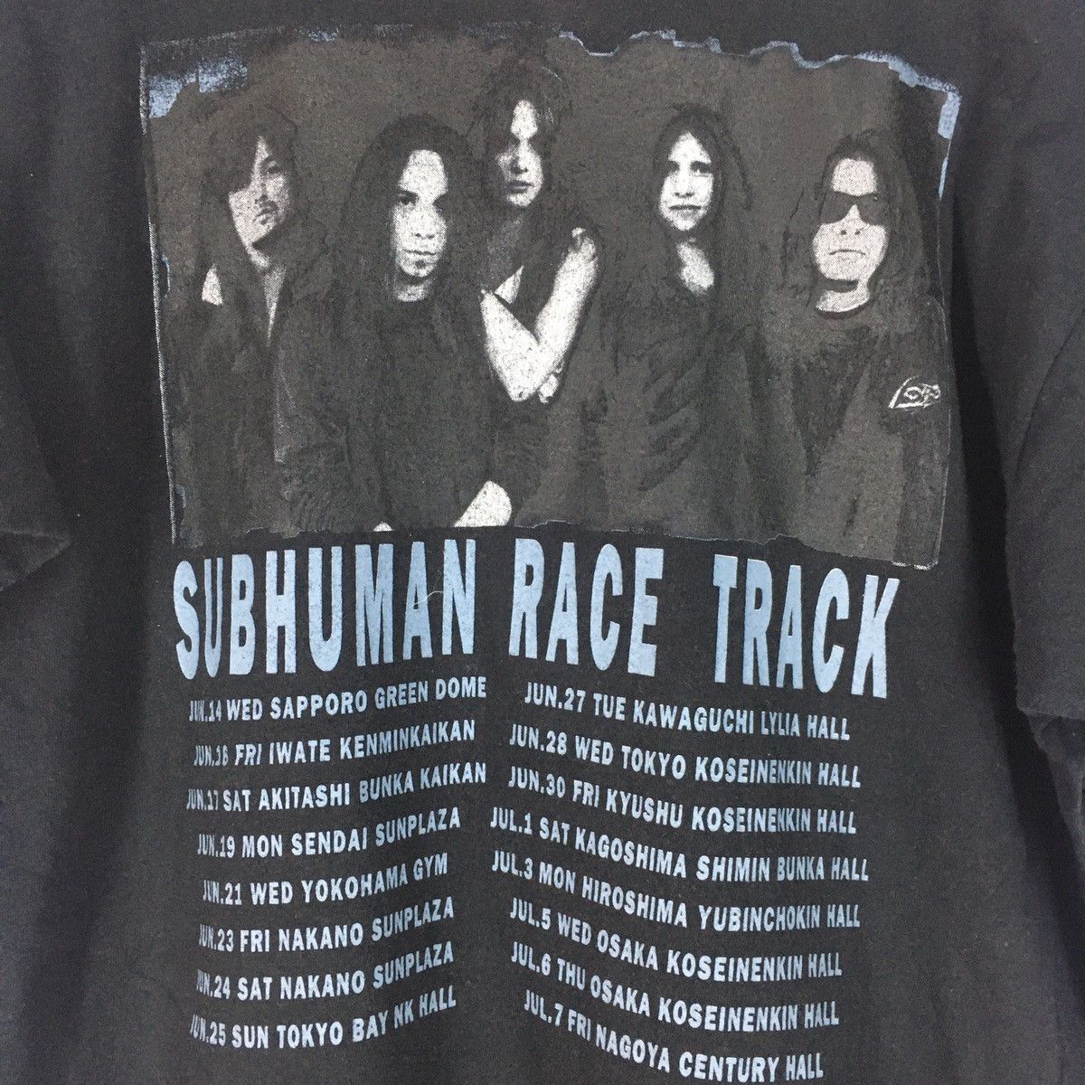 Band Tees Vtg 90s Skid Row heavy metal band subhuman race track Size US L / EU 52-54 / 3 - 5 Thumbnail