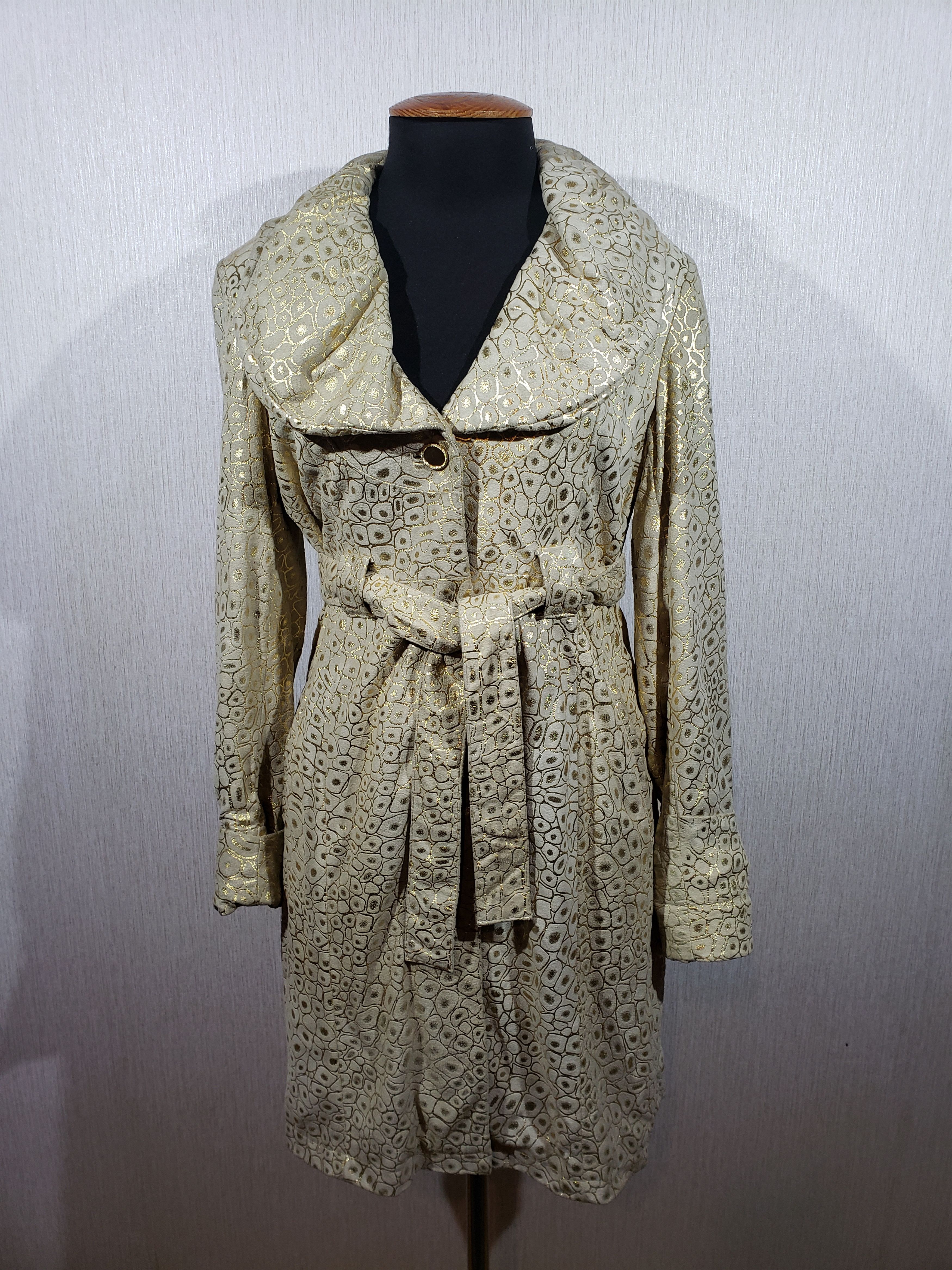 Gorgeous women's leather trench coat.