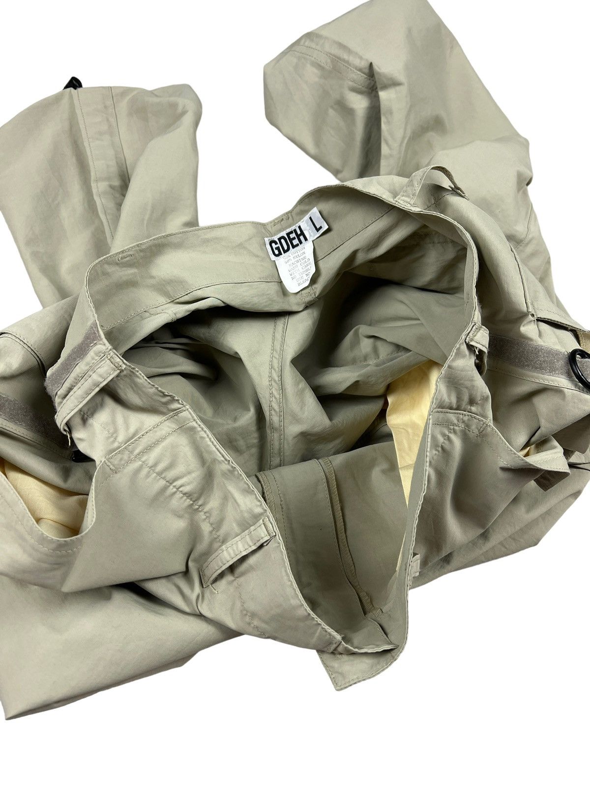 GOODENOUGH Vintage GDEH By Hiroshi Fujiwara Parachute Cargo Pants Size US 34 / EU 50 - 19 Thumbnail