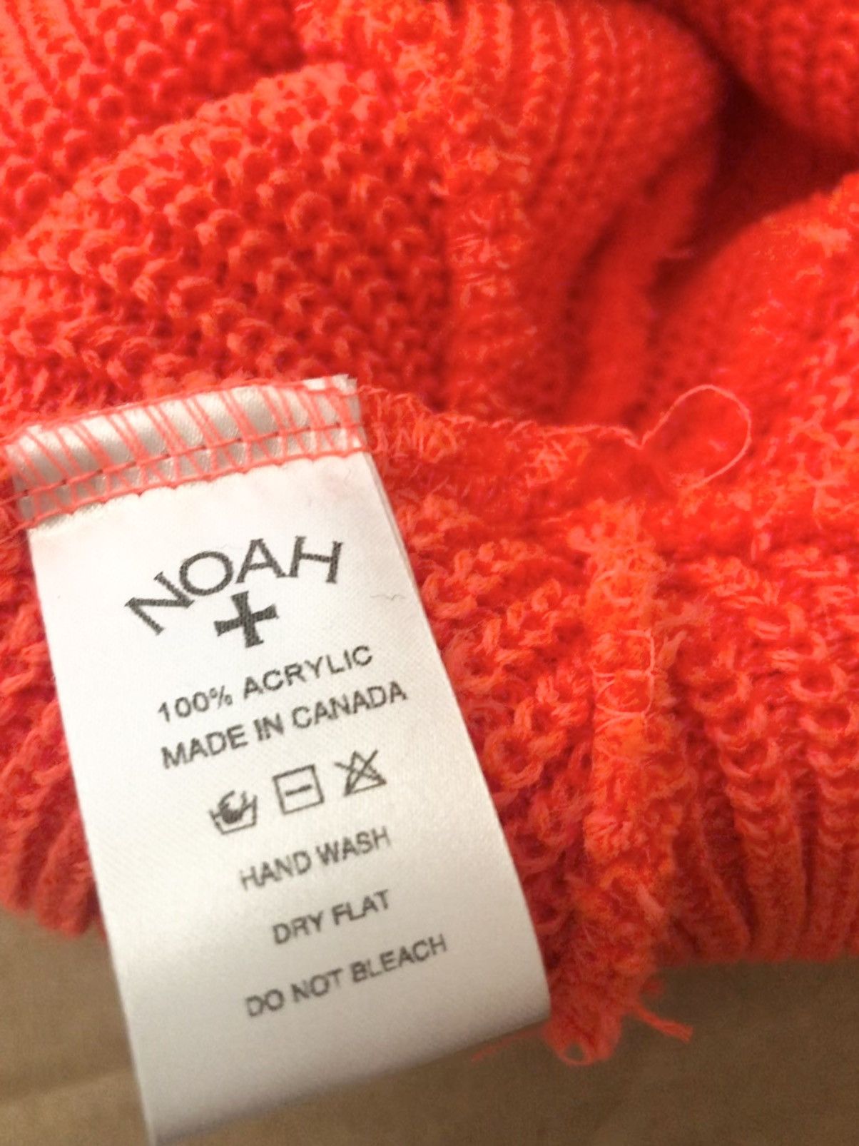 Noah Noah FW22 Core Logo Beanie SAFETY ORANGE Size ONE SIZE - 3 Thumbnail