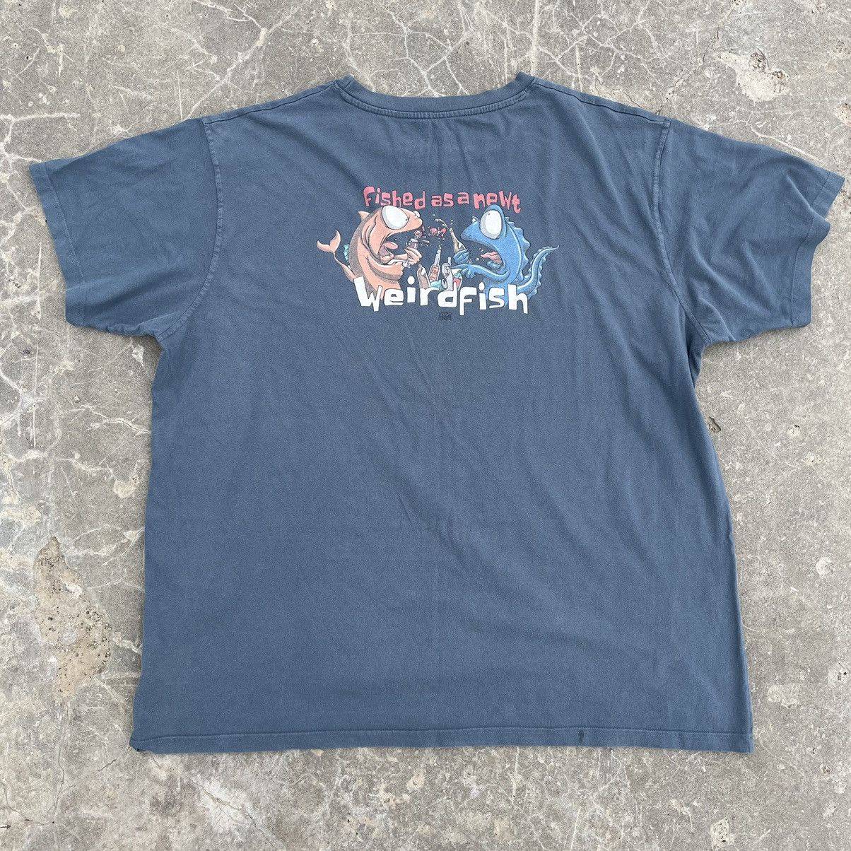 Cartoon Network × Vintage Vintage Weird Fish Big Logo T-shirts 90s Streetwear Oversize Size US XXL / EU 58 / 5 - 2 Thumbnail