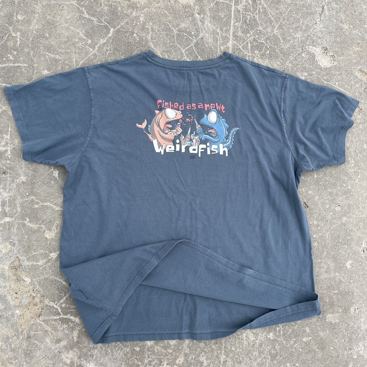 Cartoon Network × Vintage Vintage Weird Fish Big Logo T-shirts 90s Streetwear Oversize Size US XXL / EU 58 / 5 - 1 Thumbnail
