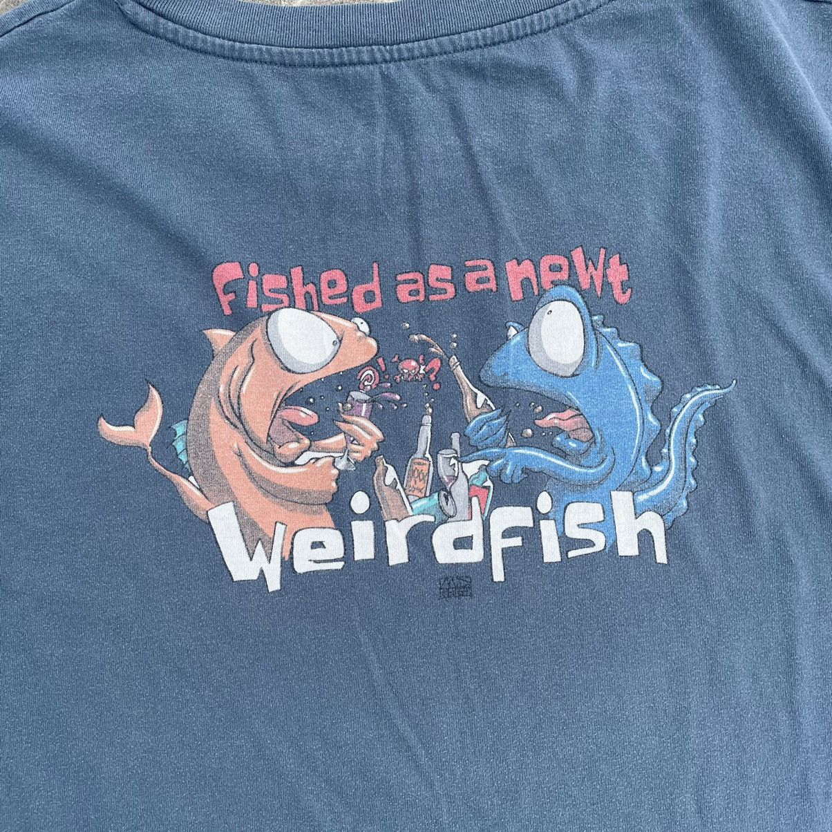 Cartoon Network × Vintage Vintage Weird Fish Big Logo T-shirts 90s Streetwear Oversize Size US XXL / EU 58 / 5 - 5 Thumbnail