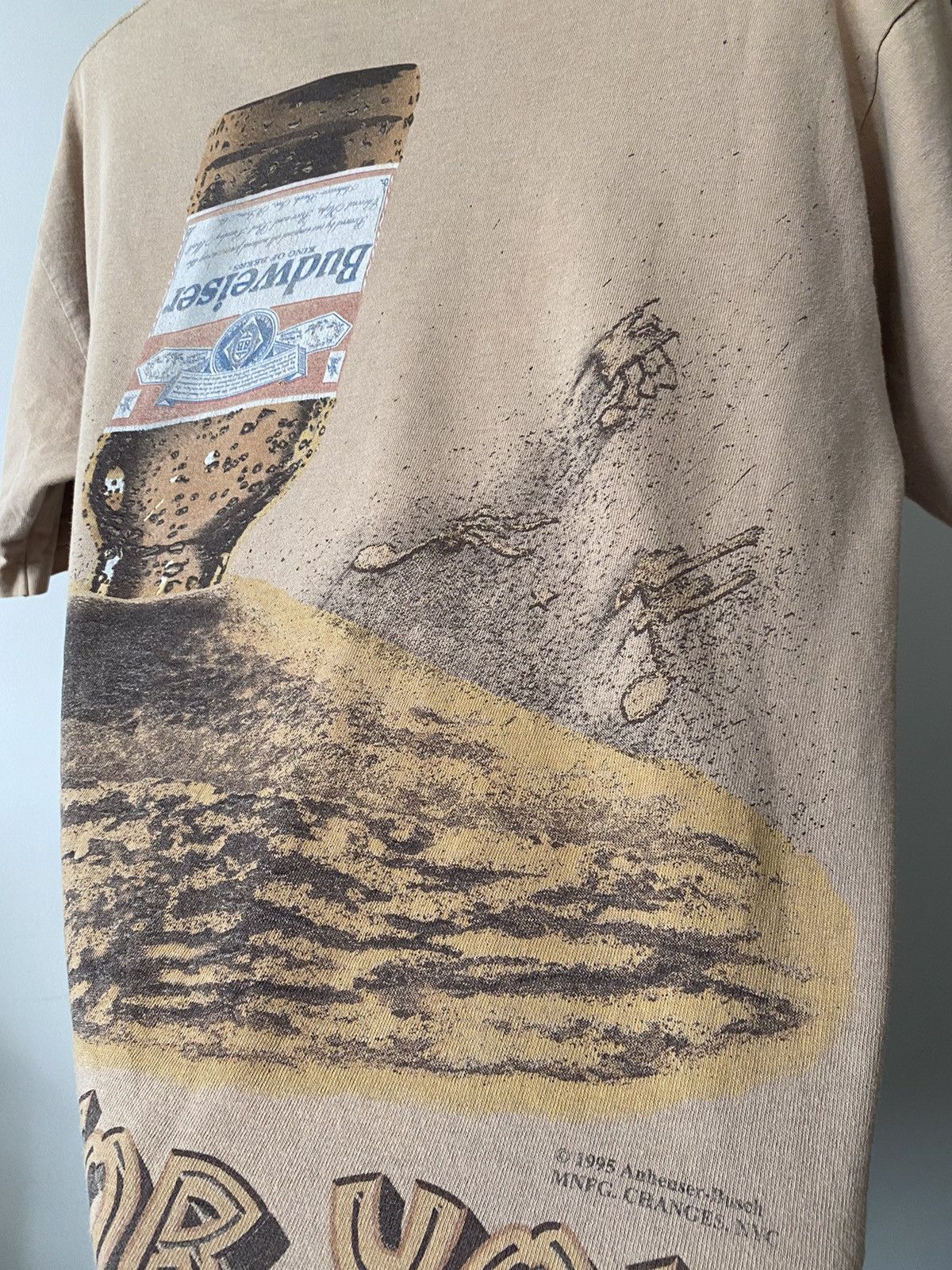 Budweiser Vintage 1995 Budweiser Full Print T Shirt Size US XL / EU 56 / 4 - 6 Thumbnail
