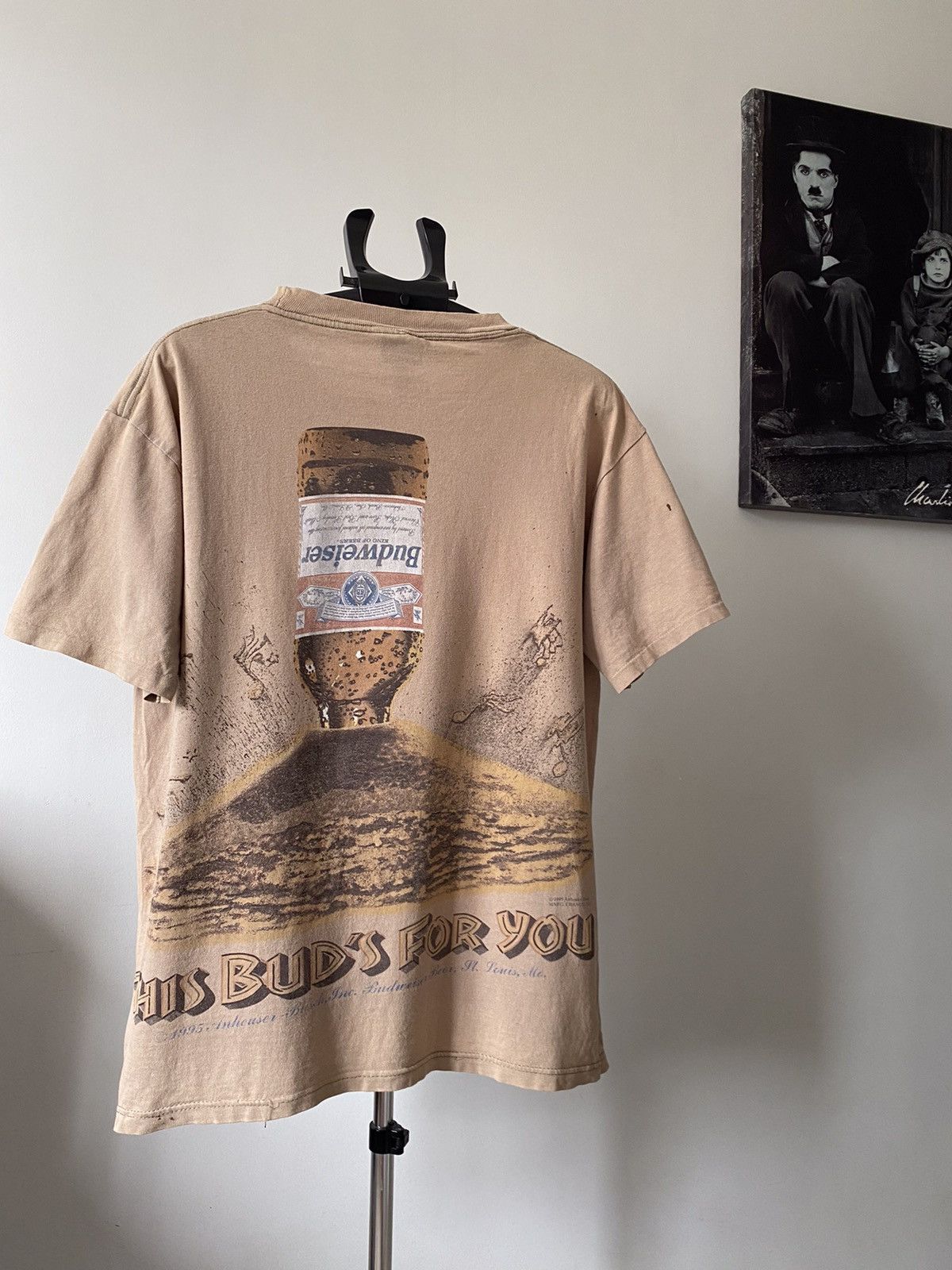Budweiser Vintage 1995 Budweiser Full Print T Shirt Size US XL / EU 56 / 4 - 3 Thumbnail