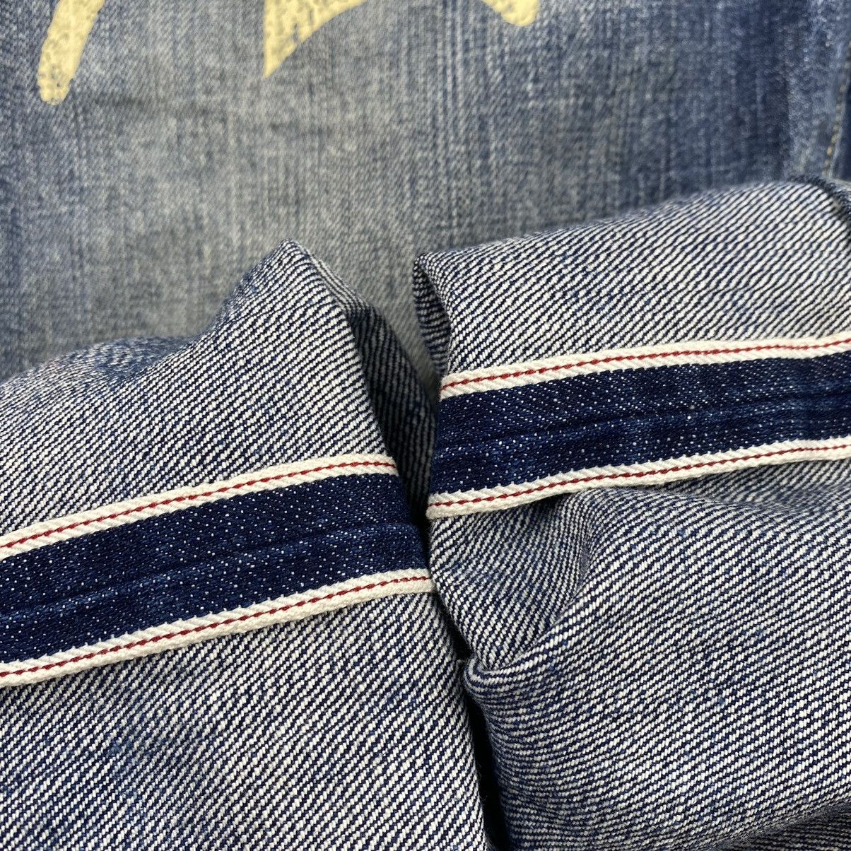 Evisu Evisu logo distressed selvedge jeans 2008 Size US 29 - 8 Thumbnail