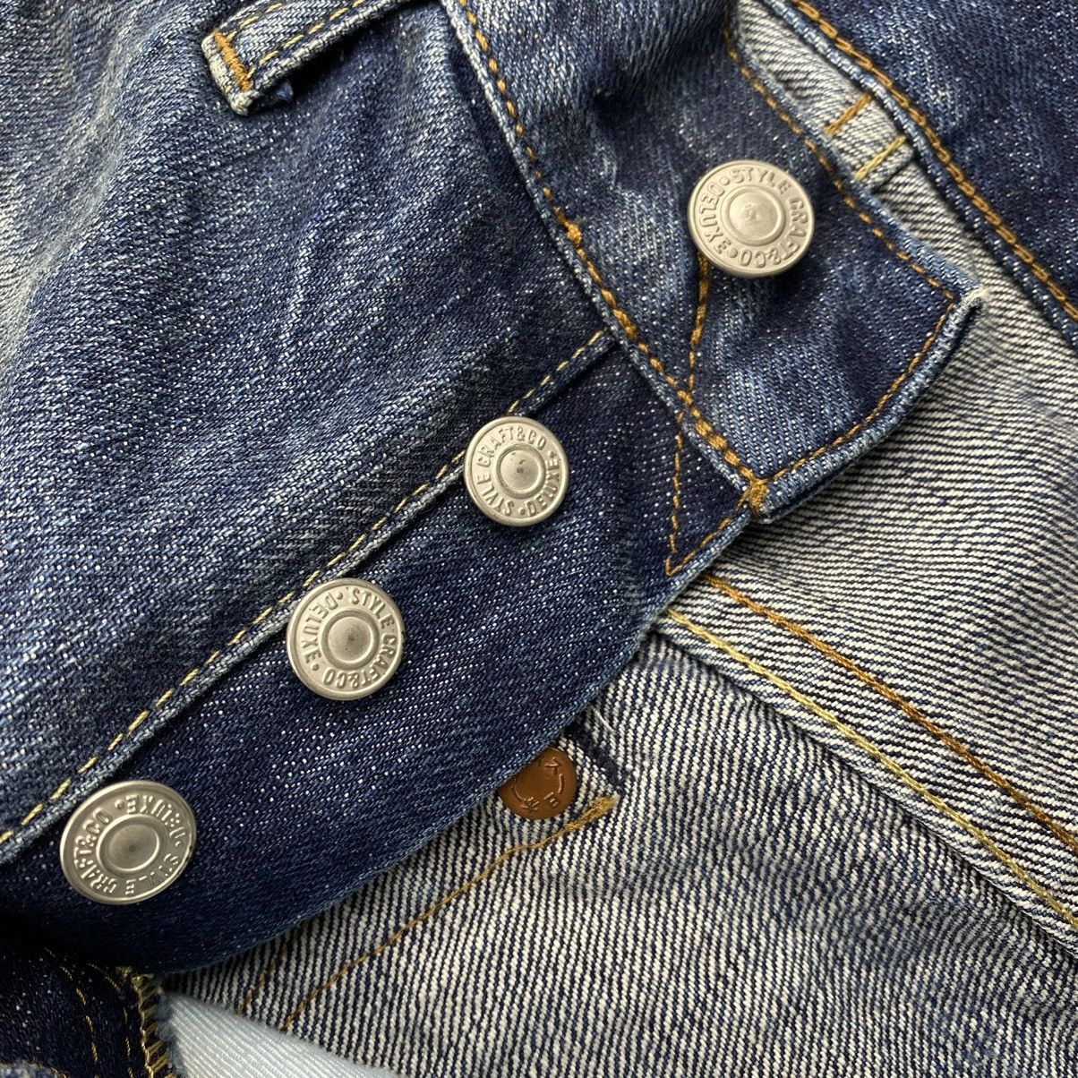 Evisu Evisu logo distressed selvedge jeans 2008 Size US 29 - 13 Thumbnail