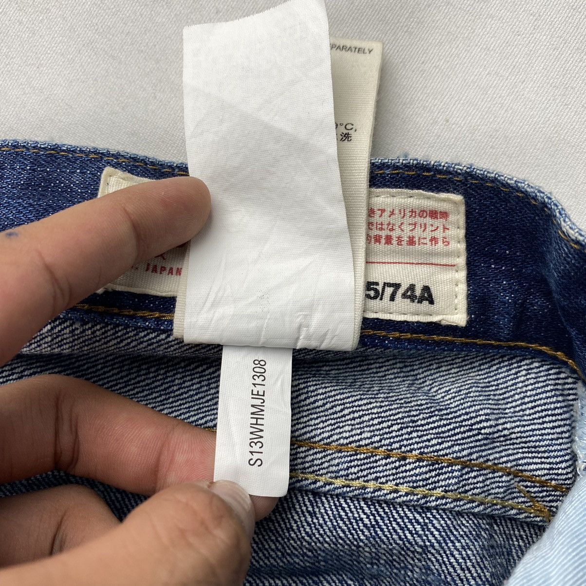 Evisu Evisu logo distressed selvedge jeans 2008 Size US 29 - 11 Thumbnail