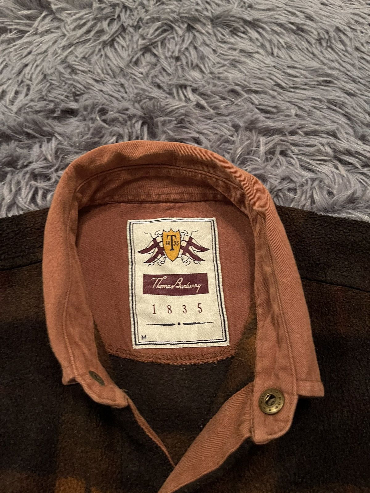 Burberry × Vintage Burberry 90s vintage fleece check tartan overshirt jacket Size US M / EU 48-50 / 2 - 3 Thumbnail