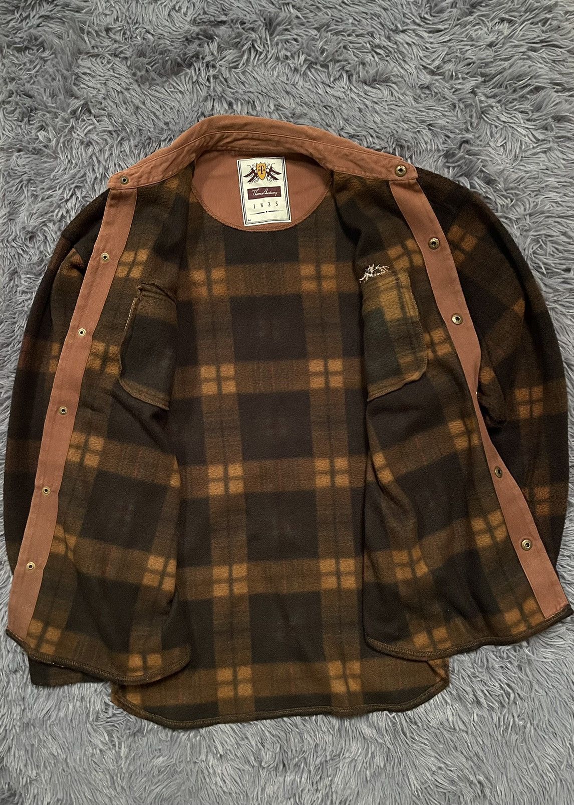 Burberry × Vintage Burberry 90s vintage fleece check tartan overshirt jacket Size US M / EU 48-50 / 2 - 5 Thumbnail