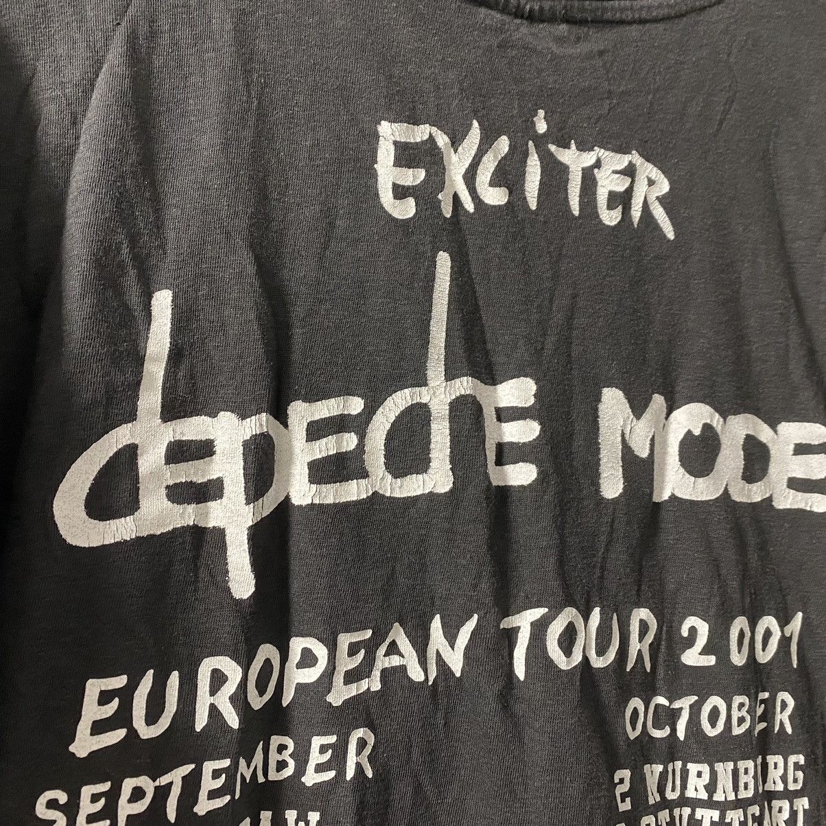 Band Tees VINTAGE DEPECHE MODE EXCITER EURO TOUR T SHIRT Size US L / EU 52-54 / 3 - 4 Thumbnail
