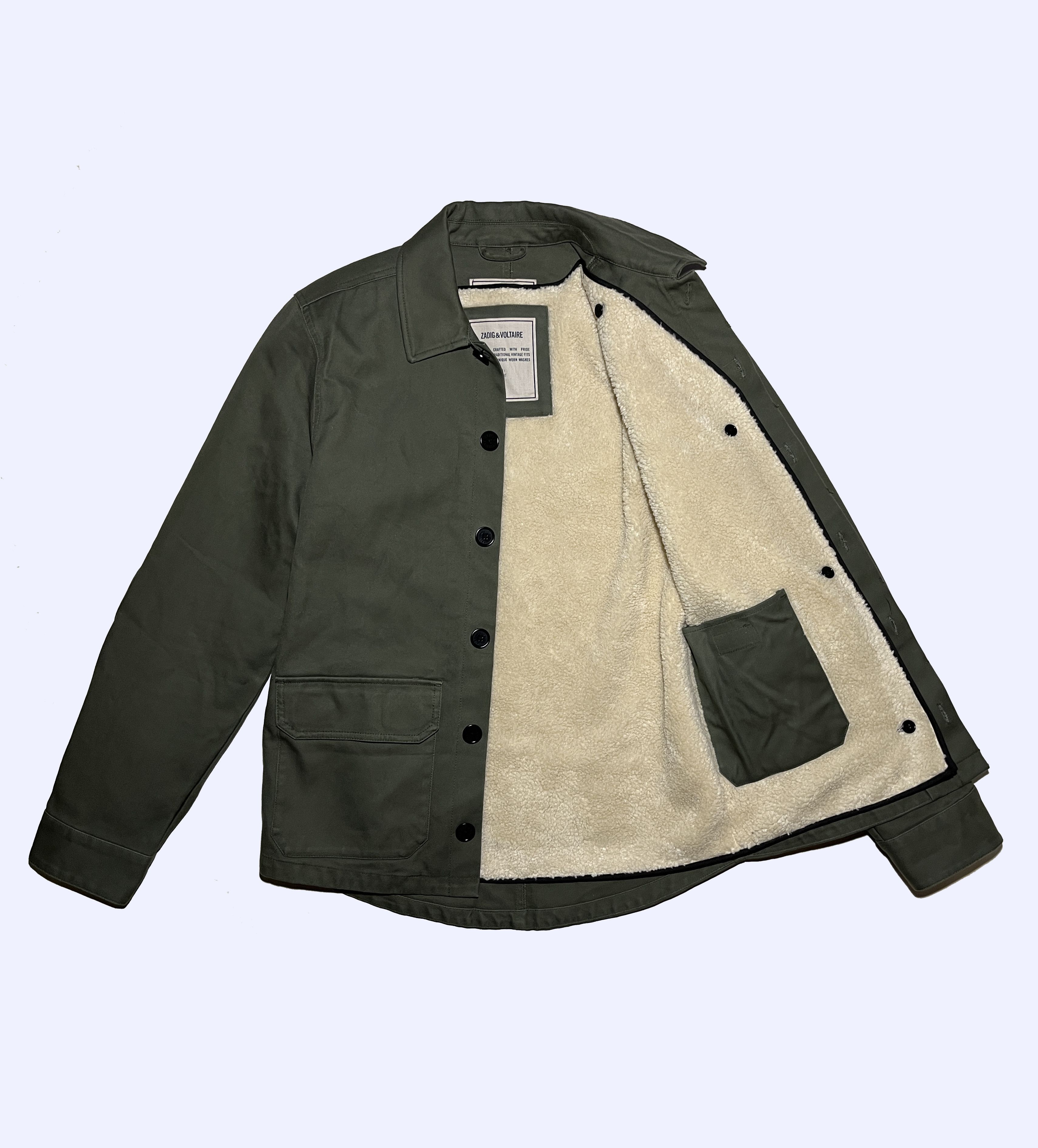 Zadig & Voltaire ZADIG VOLTAIRE Blake Army Sherpa Military Deck Jacket Size US S / EU 44-46 / 1 - 2 Thumbnail