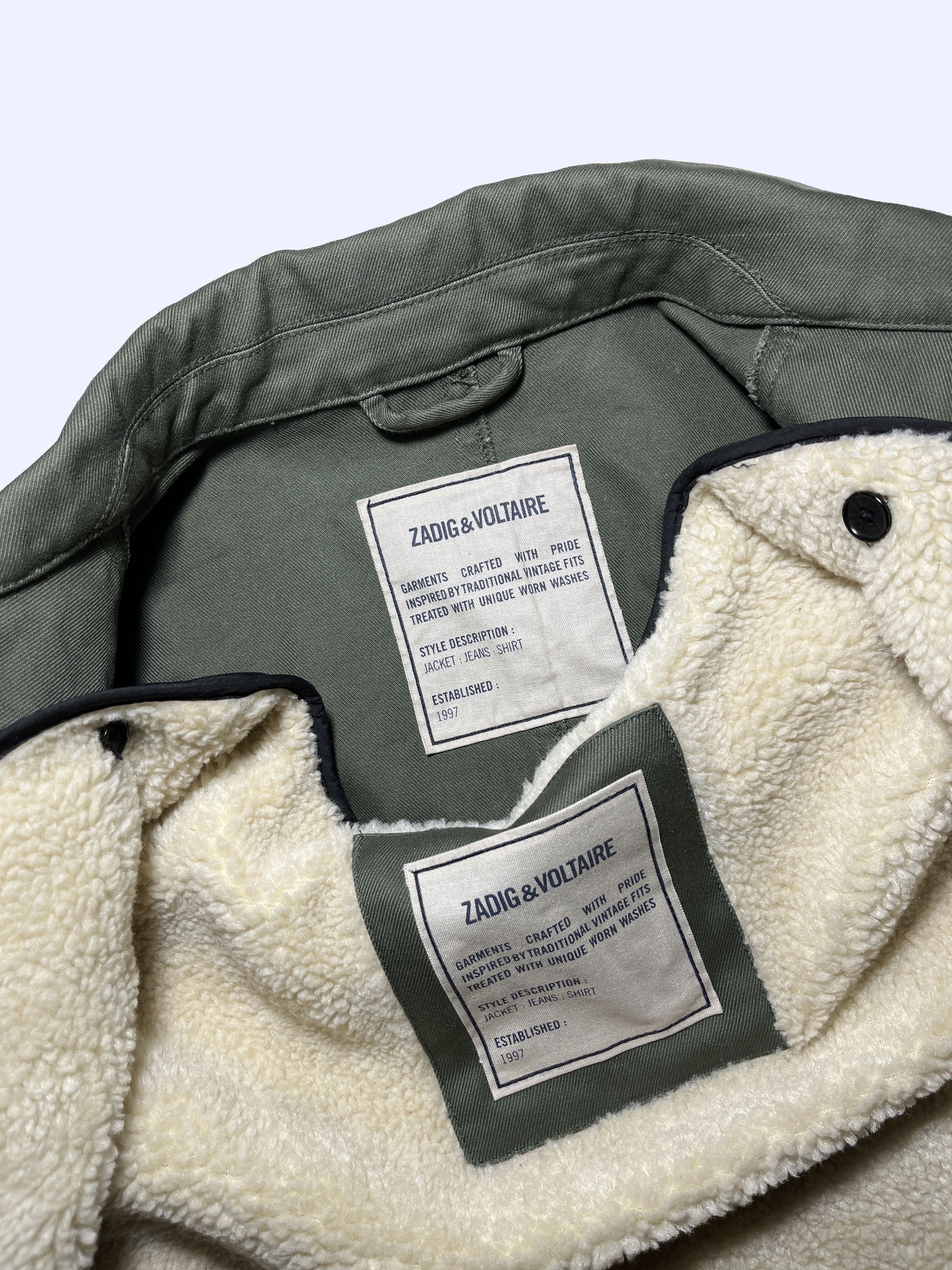 Zadig & Voltaire ZADIG VOLTAIRE Blake Army Sherpa Military Deck Jacket Size US S / EU 44-46 / 1 - 7 Thumbnail