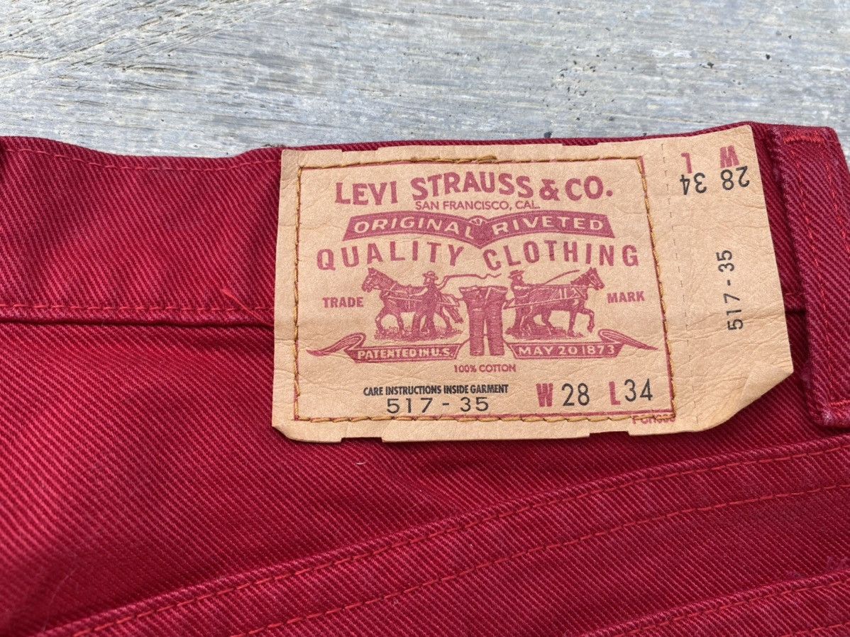 Levi's VINTAGE LEVIS 517 FLARED BOOTCUT COWBOY DENIM JEANS Size US 28 / EU 44 - 9 Thumbnail