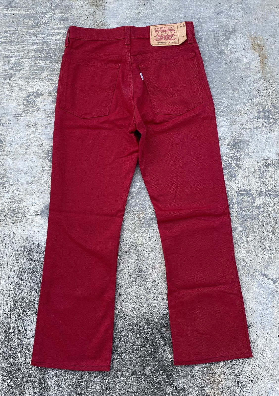 Levi's VINTAGE LEVIS 517 FLARED BOOTCUT COWBOY DENIM JEANS Size US 28 / EU 44 - 5 Thumbnail