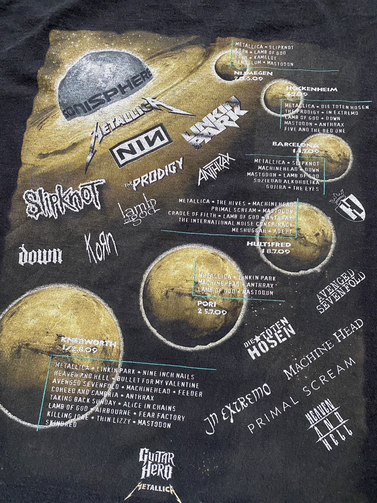 Band Tees Vintage Y2K Sonisphere T Shirt Tee Nin Slipknot Prodigy Size US XL / EU 56 / 4 - 5 Thumbnail