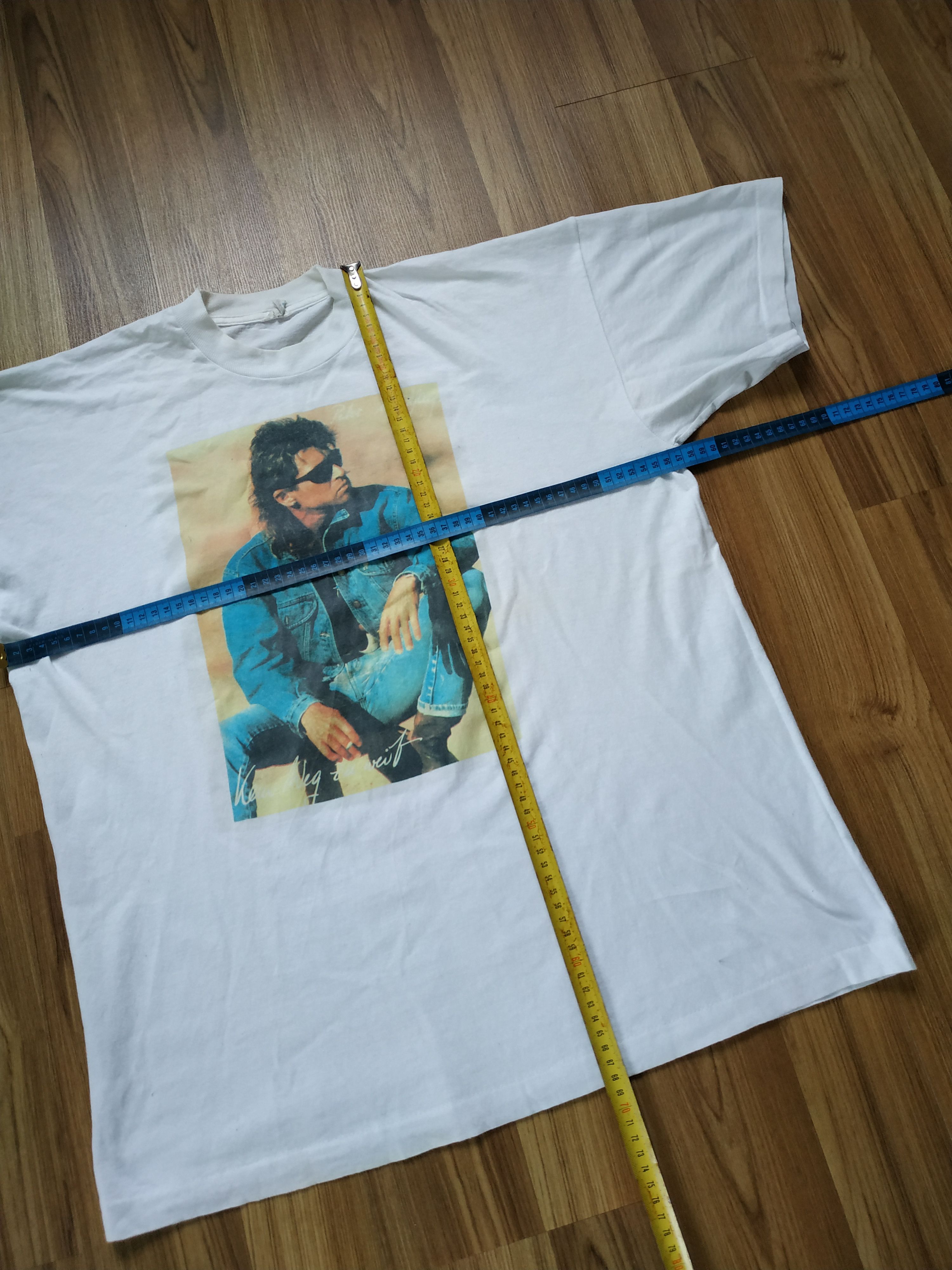 Band Tees Vintage Peter Maffay T Shirt like Jimm Morrison Hendrix Size US XL / EU 56 / 4 - 11 Thumbnail