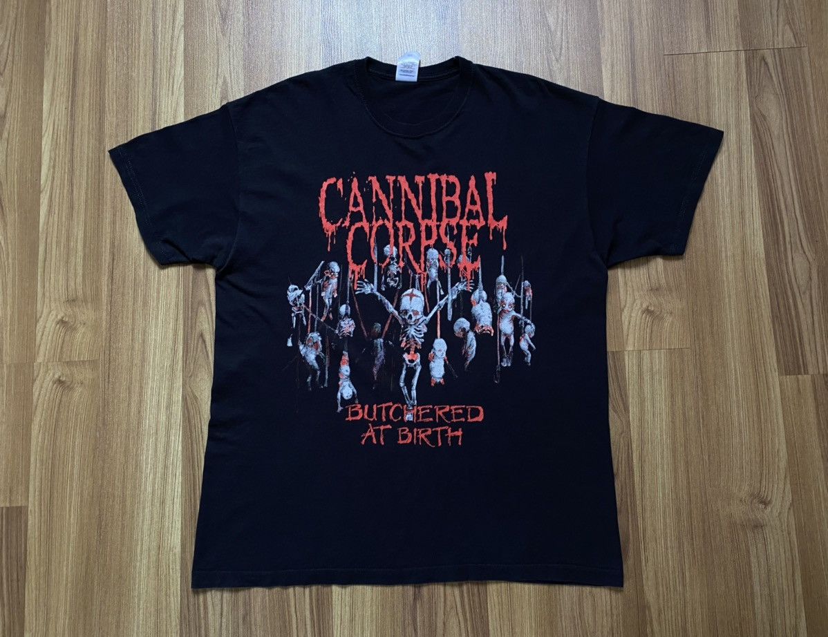 Band Tees Y2K Cannibal Corpse Butchered Birth T Shirt Deicide Burzum Size US L / EU 52-54 / 3 - 1 Thumbnail