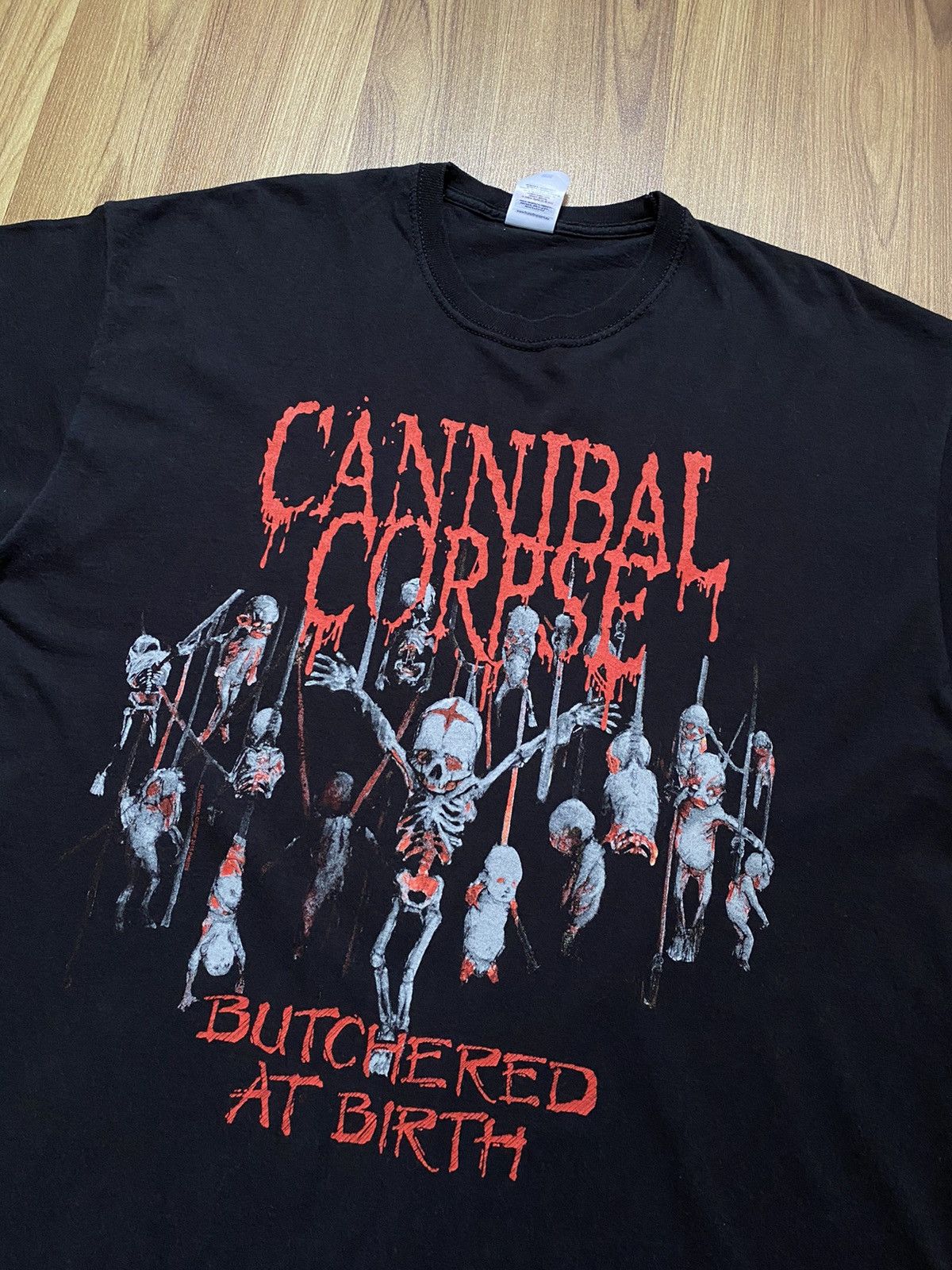 Band Tees Y2K Cannibal Corpse Butchered Birth T Shirt Deicide Burzum Size US L / EU 52-54 / 3 - 2 Thumbnail